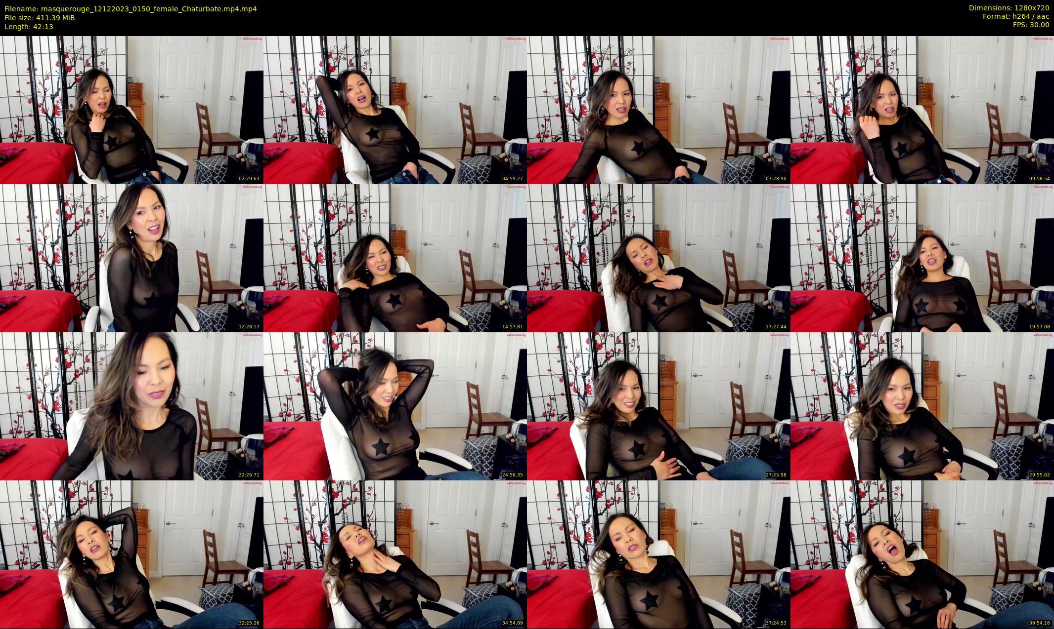 masquerouge — 43 minute Chaturbate female cam show recording, 720p, Dec 12, 2023