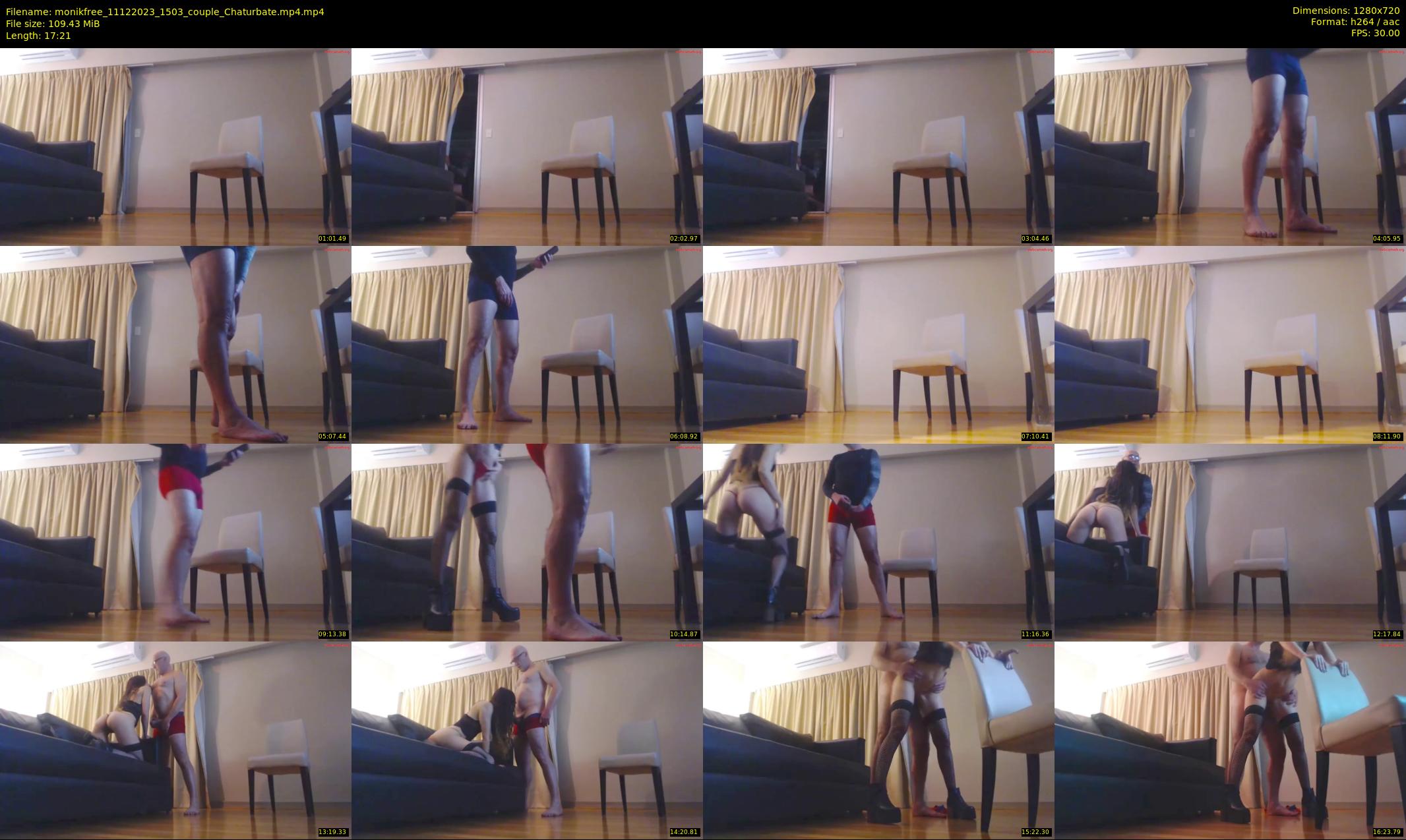 monikfree — 18 minute Chaturbate couple cam show recording, 720p, Dec 11, 2023