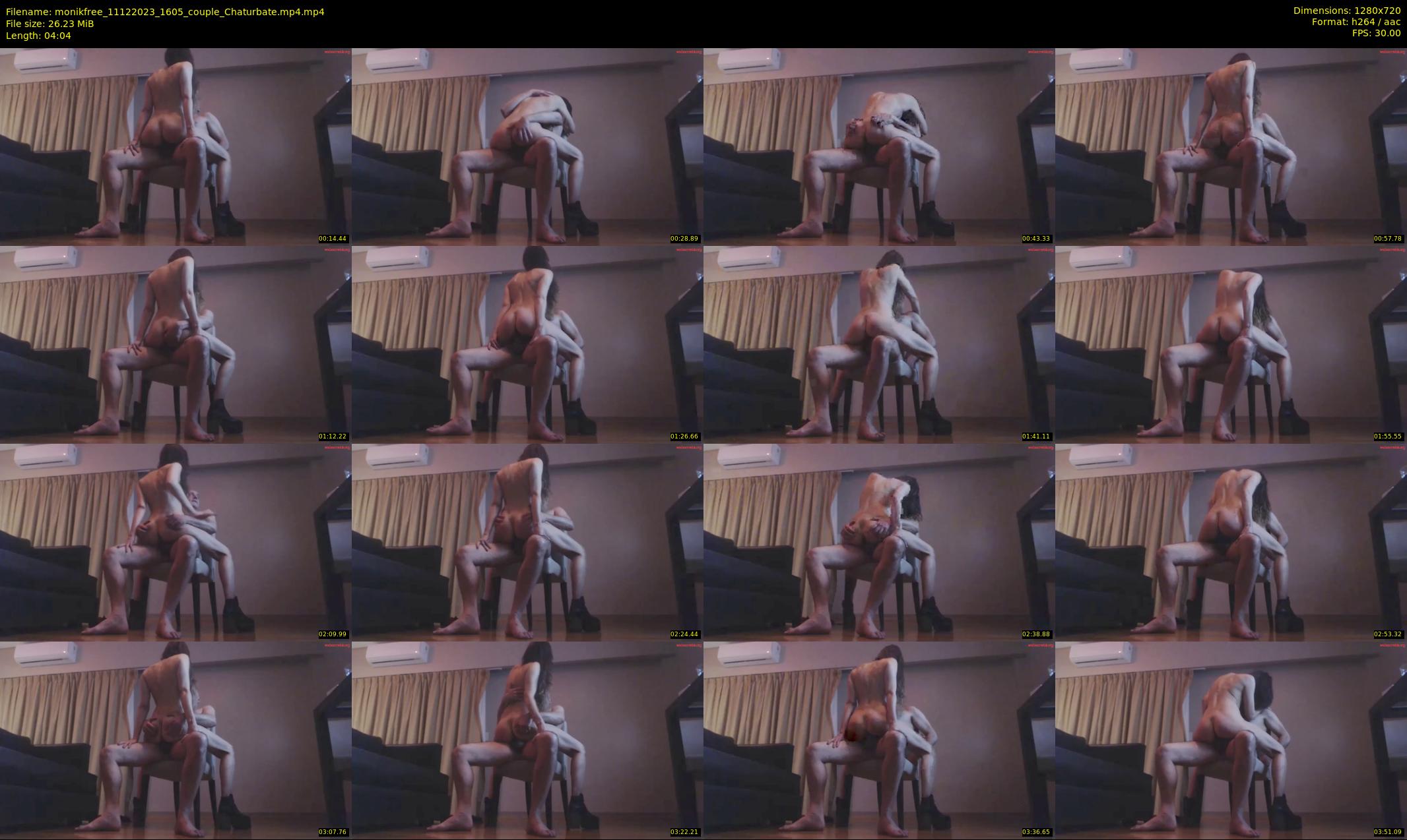 monikfree — 5 minute Chaturbate couple cam show recording, 720p, Dec 11, 2023