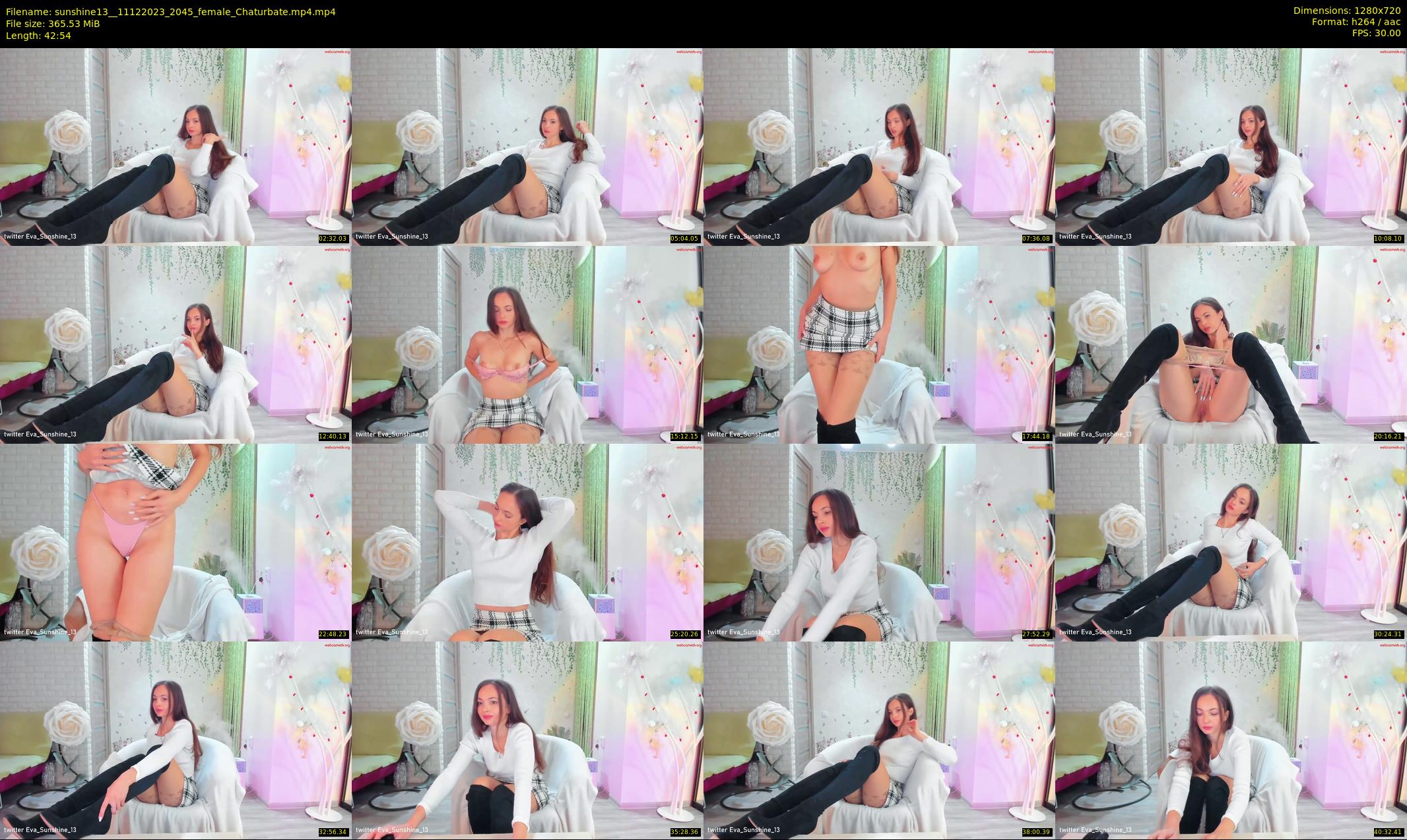sunshine13_ — 43 minute Chaturbate female cam show recording, 720p, Dec 11, 2023