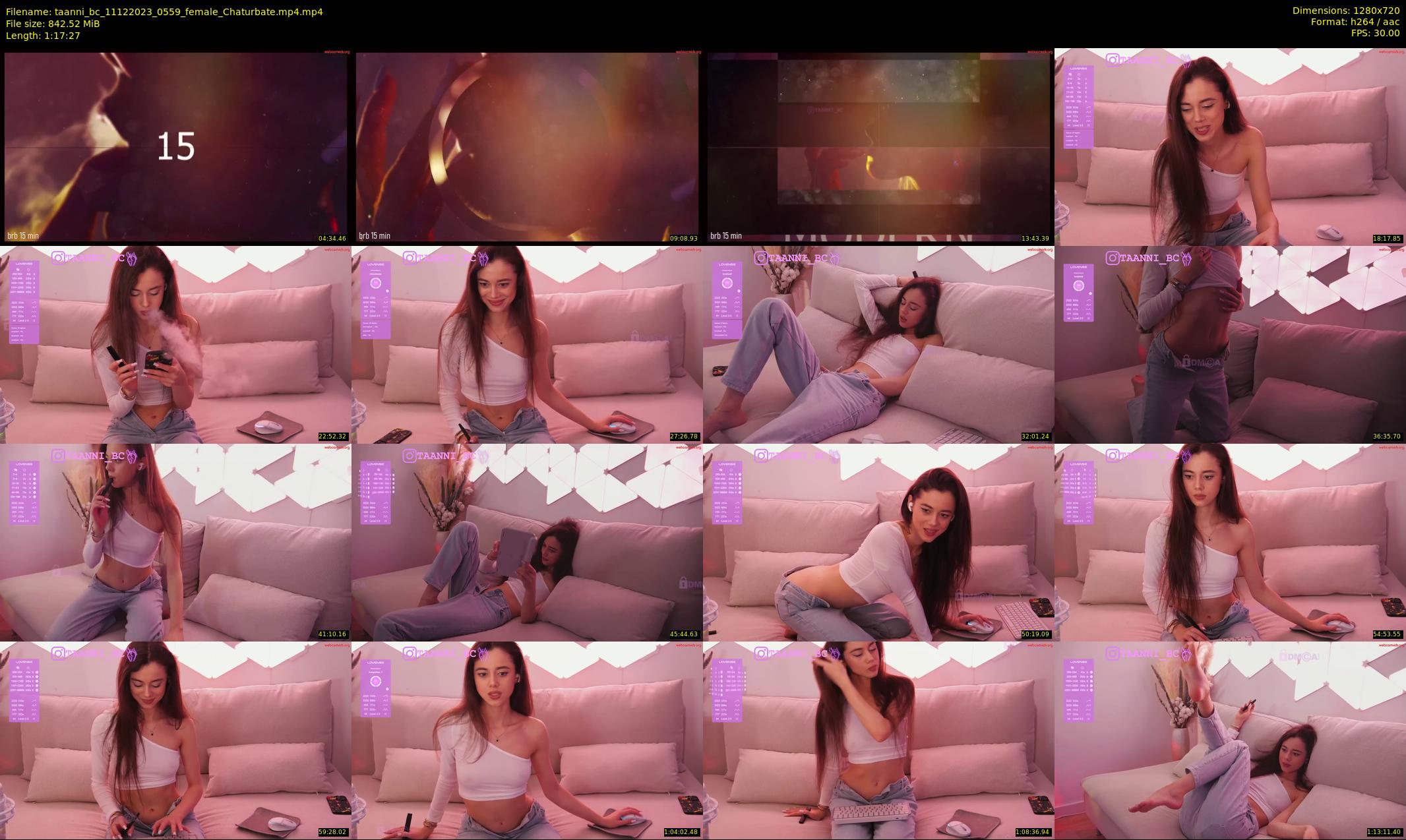 taanni_bc — 78 minute Chaturbate female cam show recording, 720p, Dec 11, 2023