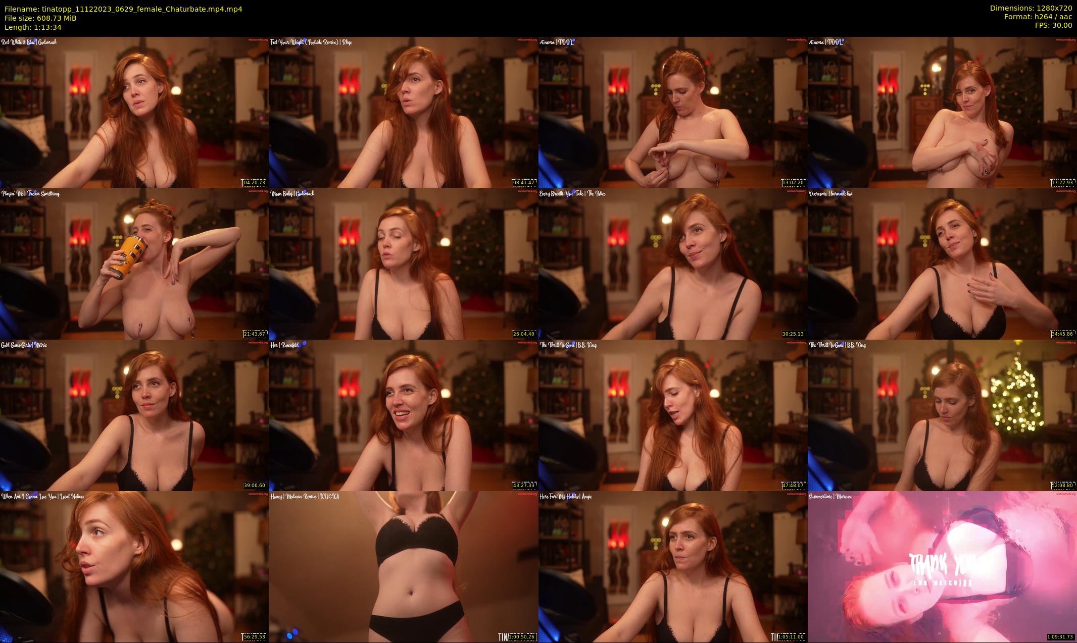 tinatopp — 74 minute Chaturbate female cam show recording, 720p, Dec 11, 2023