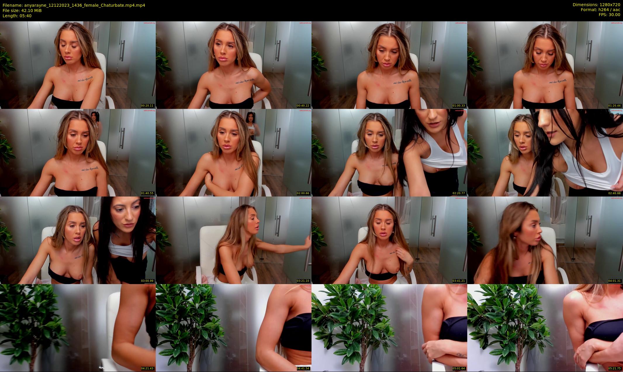 anyarayne — 6 minute Chaturbate female cam show recording, 720p, Dec 12, 2023