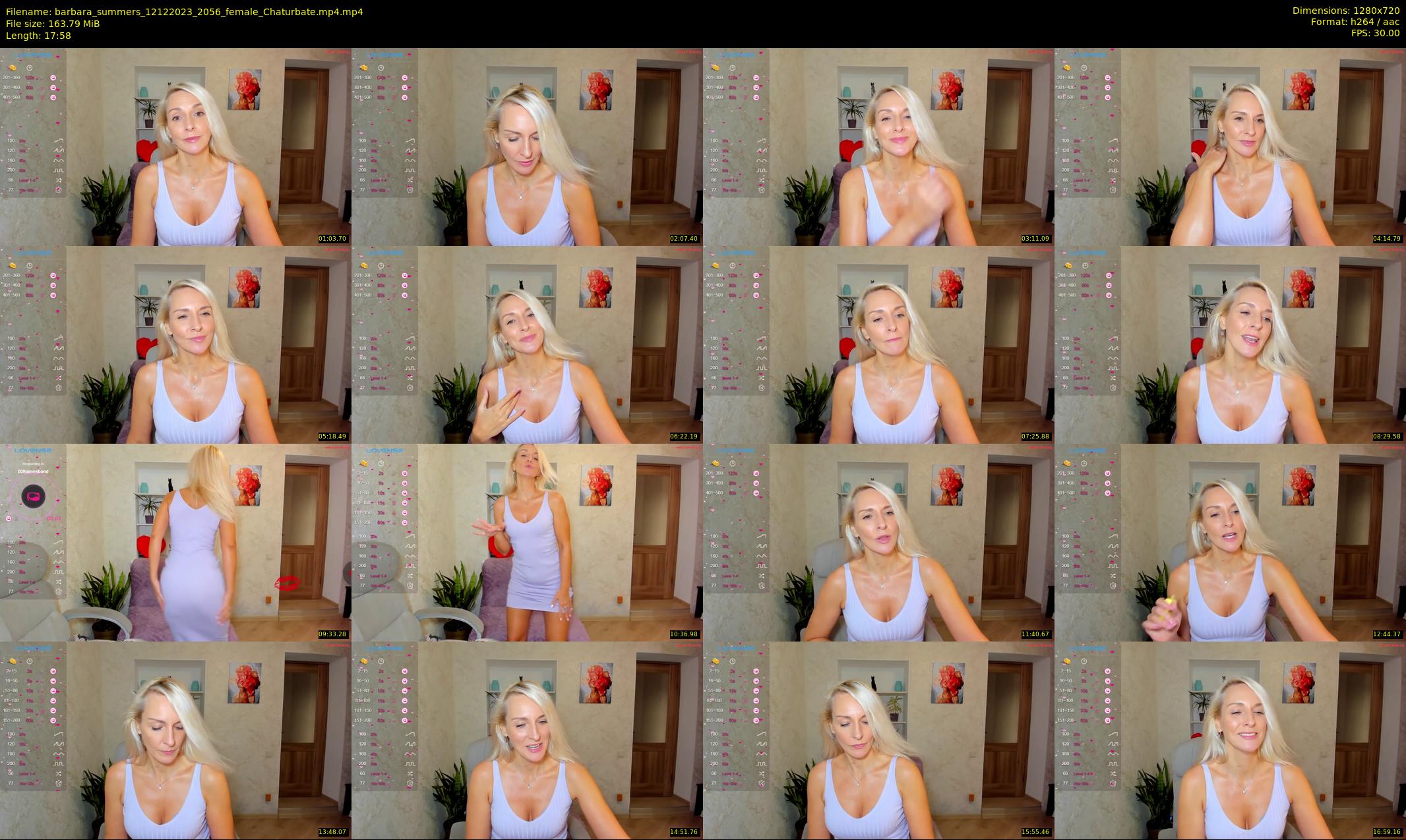 barbara_summers — 18 minute Chaturbate female cam show recording, 720p, Dec 12, 2023