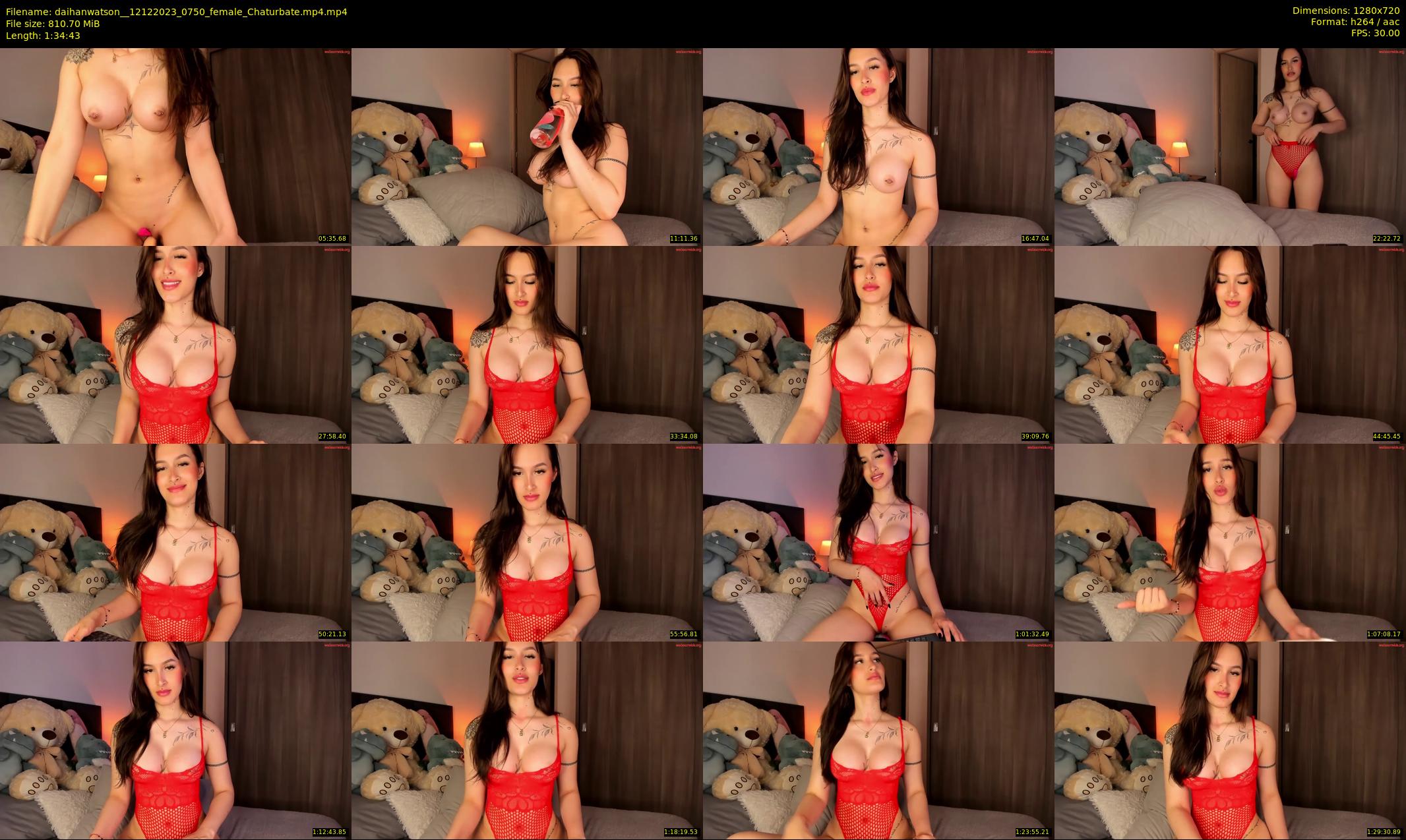 daihanwatson_ — 95 minute Chaturbate female cam show recording, 720p, Dec 12, 2023