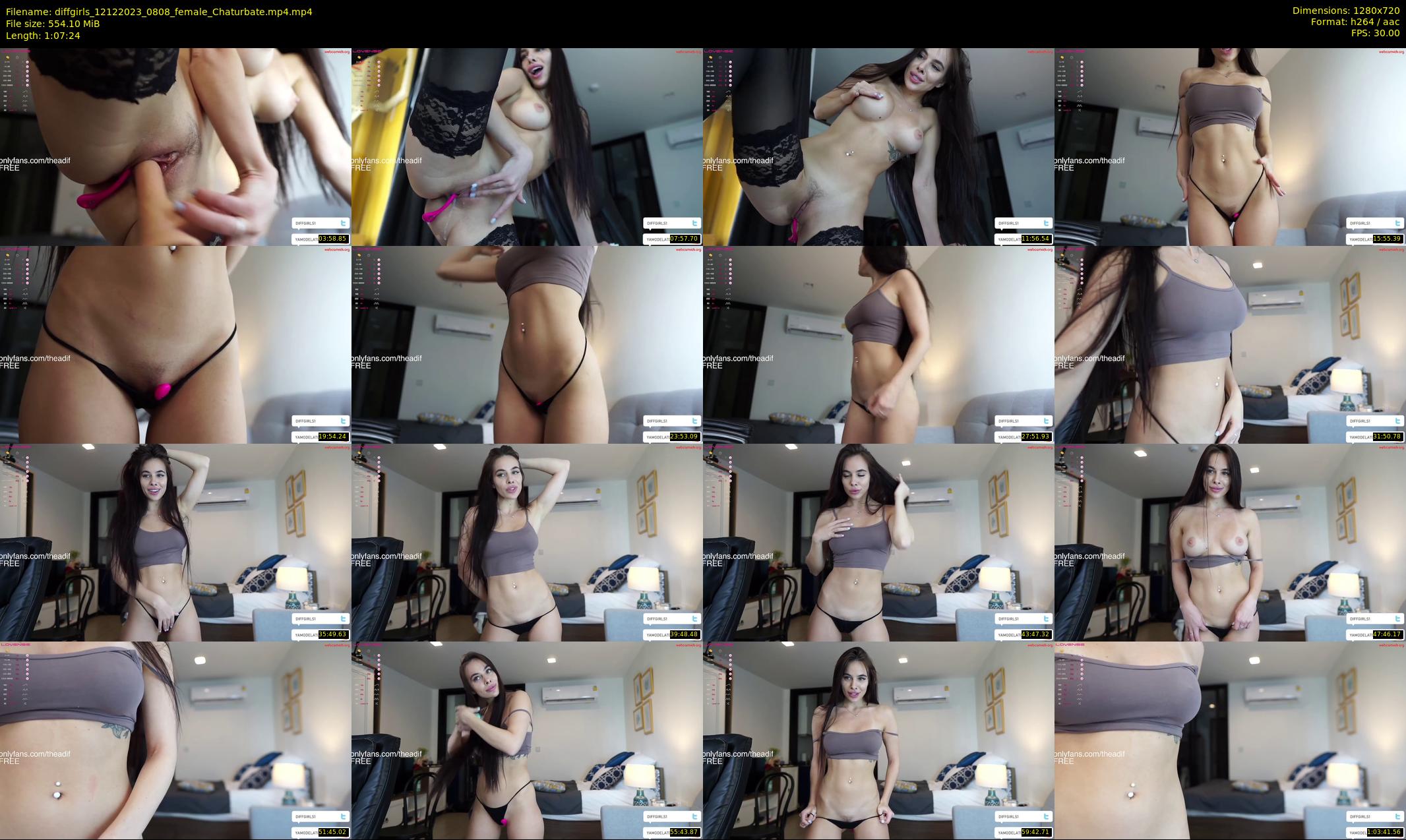 diffgirls — 68 minute Chaturbate female cam show recording, 720p, Dec 12, 2023