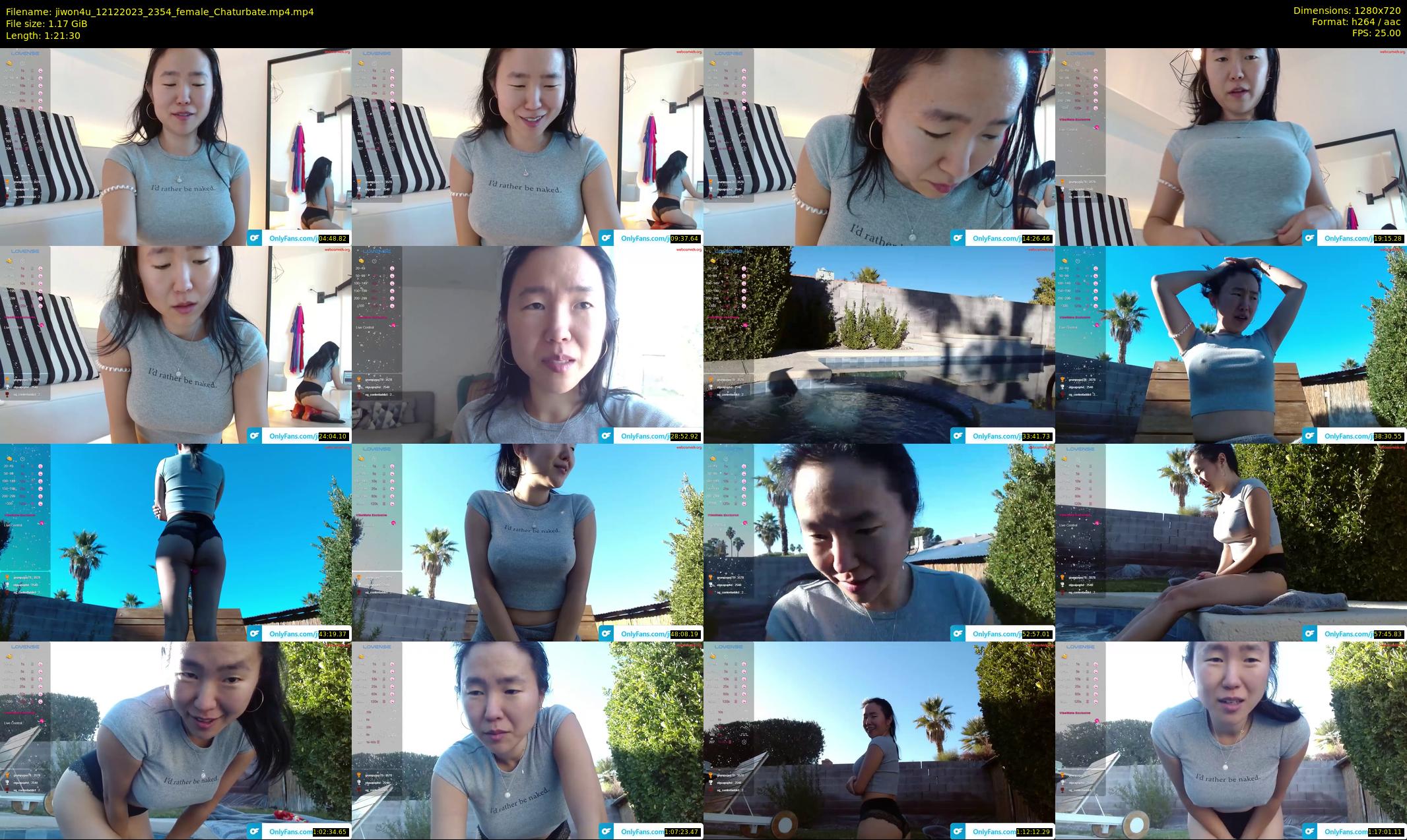 jiwon4u — 82 minute Chaturbate female cam show recording, 720p, Dec 12, 2023