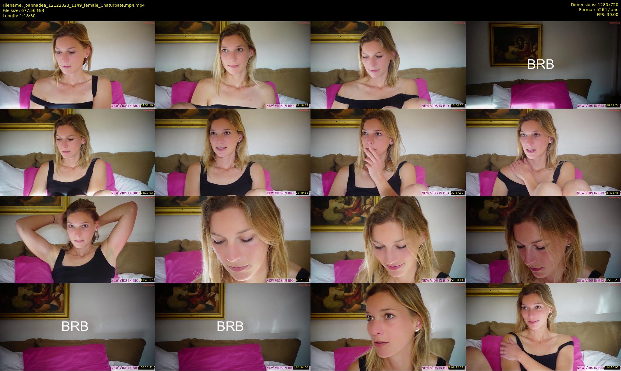 joannadea — 79 minute Chaturbate female cam show recording, 720p, Dec 12, 2023