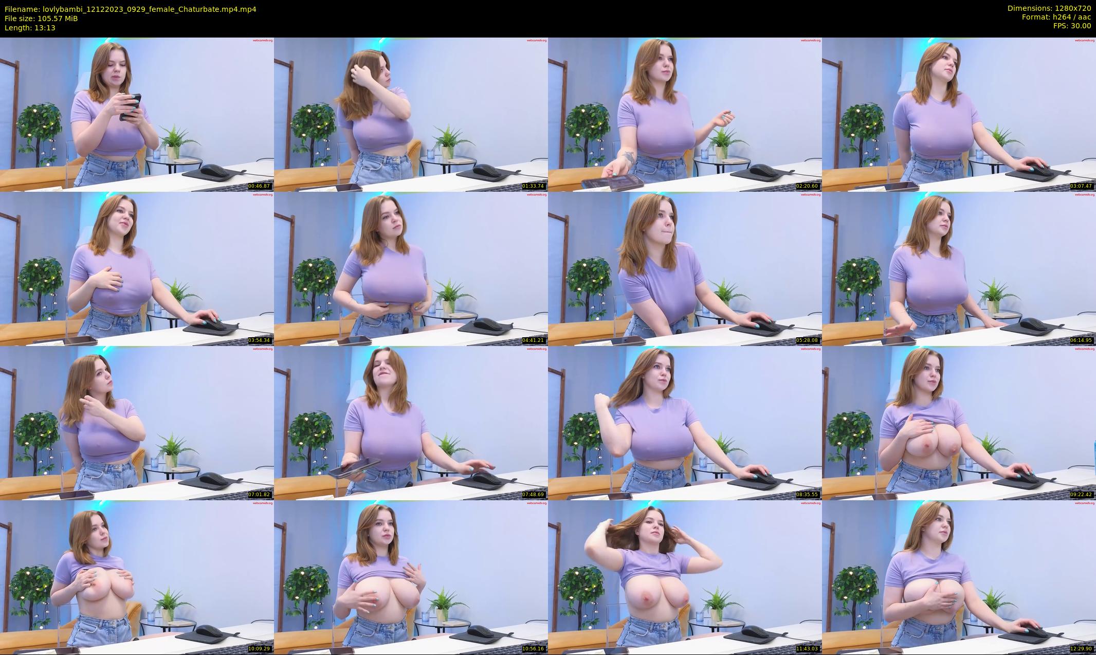 lovlybambi — 14 minute Chaturbate female cam show recording, 720p, Dec 12, 2023