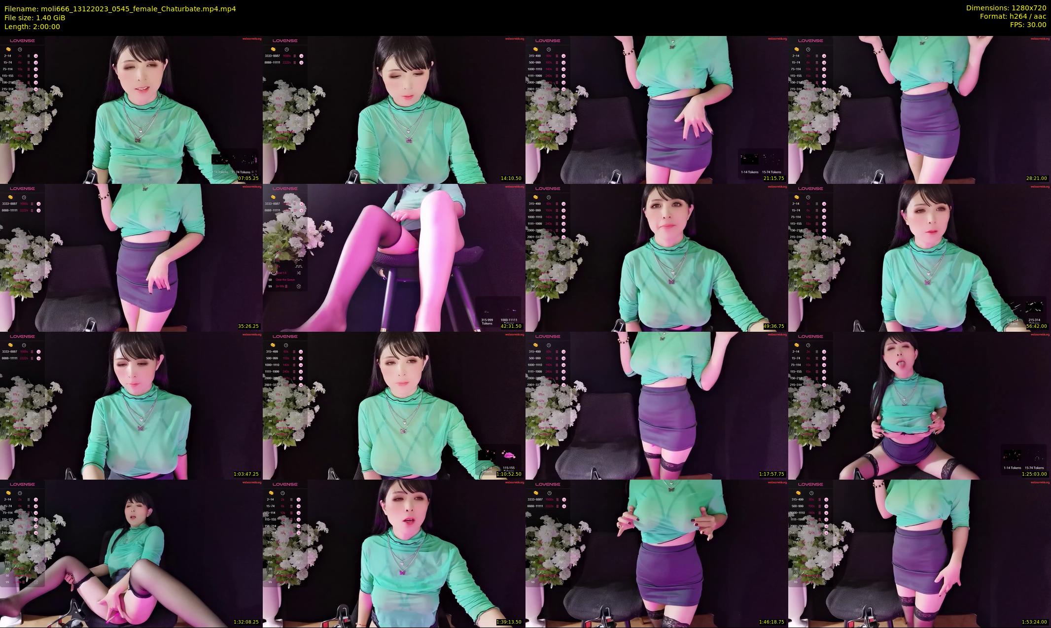 moli666 — 120 minute Chaturbate female cam show recording, 720p, Dec 13, 2023