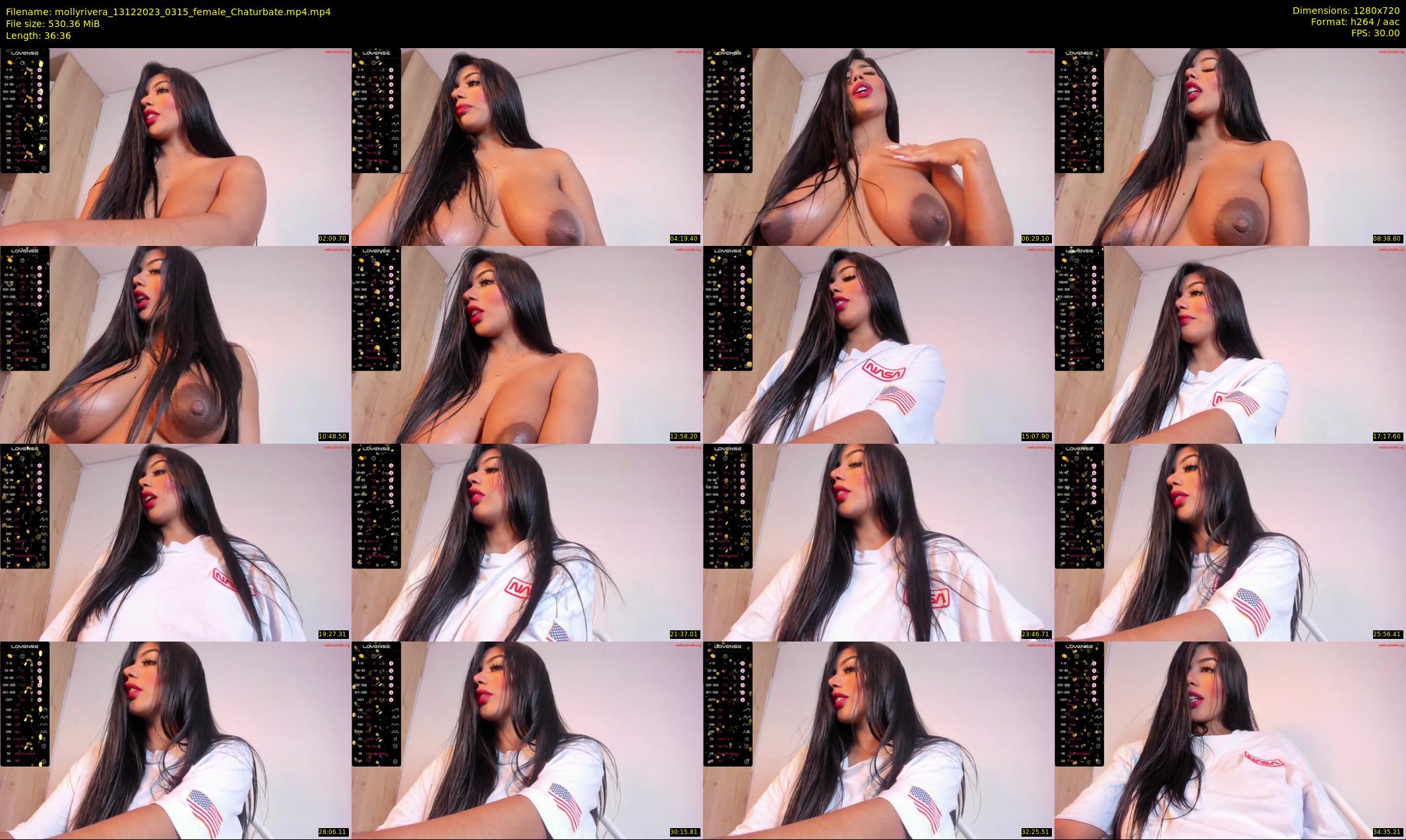 mollyrivera — 37 minute Chaturbate female cam show recording, 720p, Dec 13, 2023