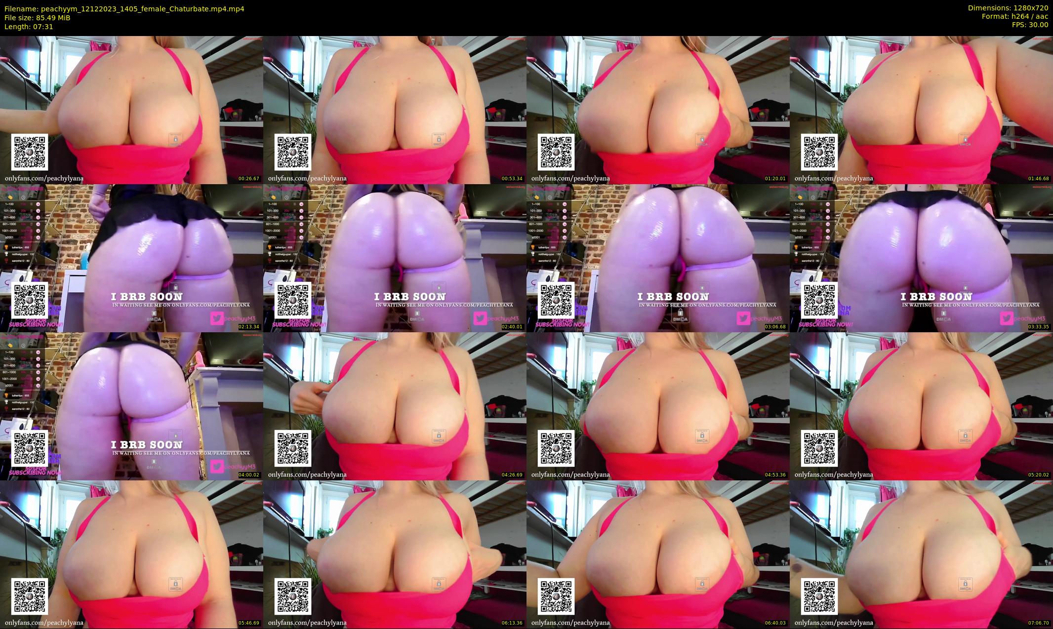 peachyym — 8 minute Chaturbate female cam show recording, 720p, Dec 12, 2023