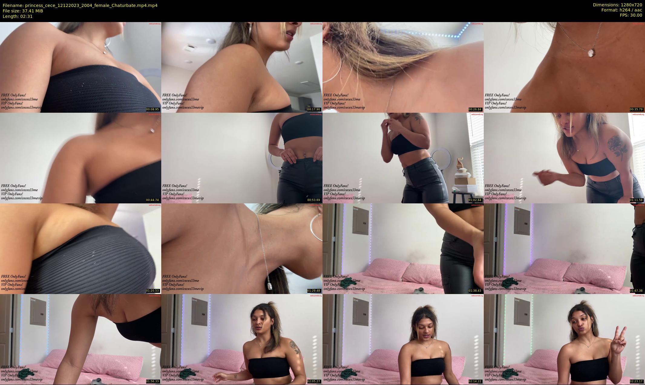 princess_cece — 3 minute Chaturbate female cam show recording, 720p, Dec 12, 2023