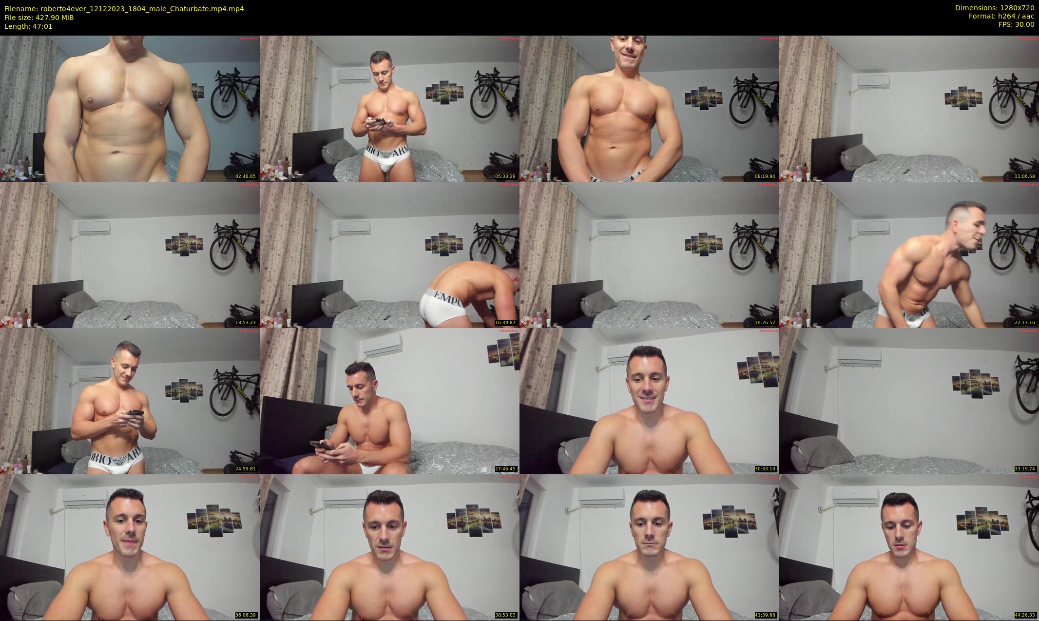 roberto4ever — 48 minute Chaturbate male cam show recording, 720p, Dec 12, 2023