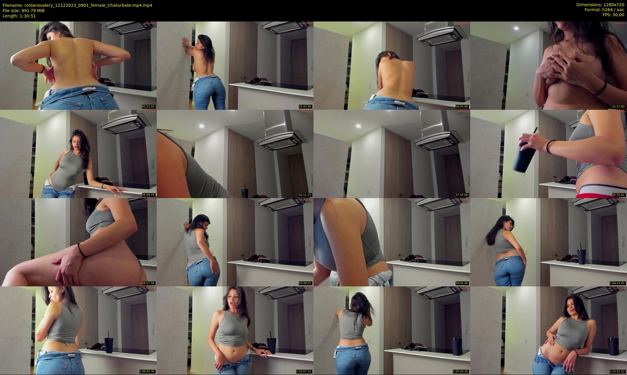 roldansvalery — 91 minute Chaturbate female cam show recording, 720p, Dec 12, 2023