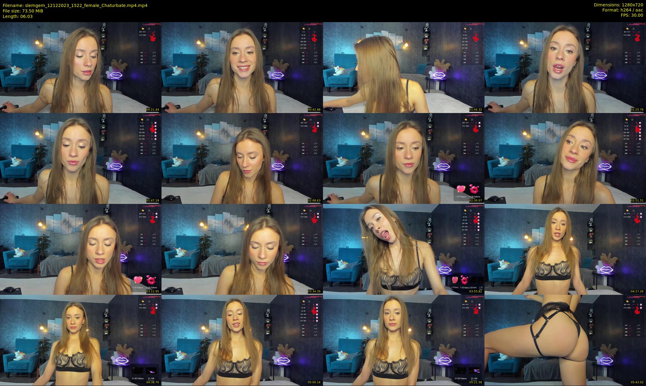 slemgem — 7 minute Chaturbate couple cam show recording, 720p, Dec 12, 2023