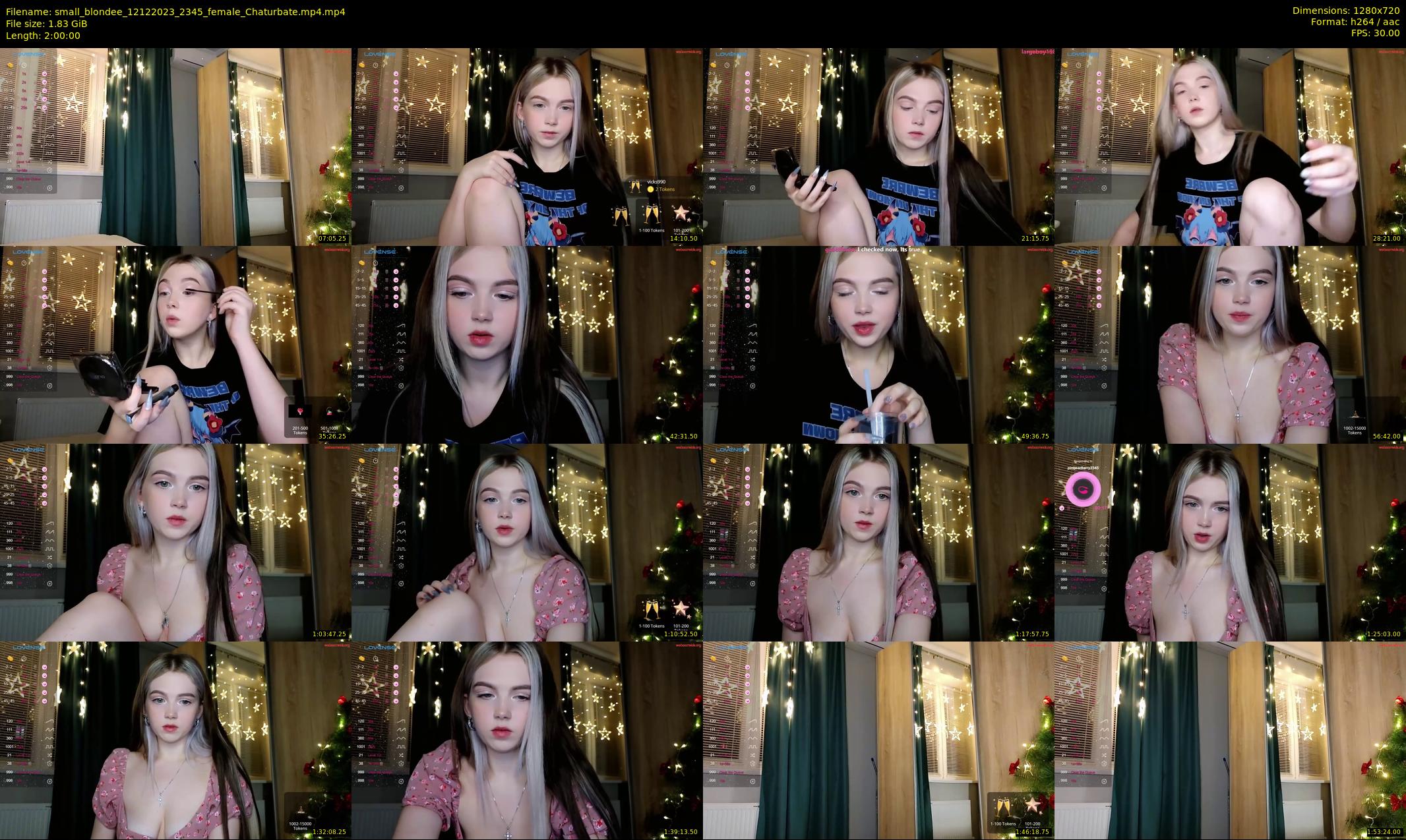 small_blondee — 120 minute Chaturbate female cam show recording, 720p, Dec 12, 2023