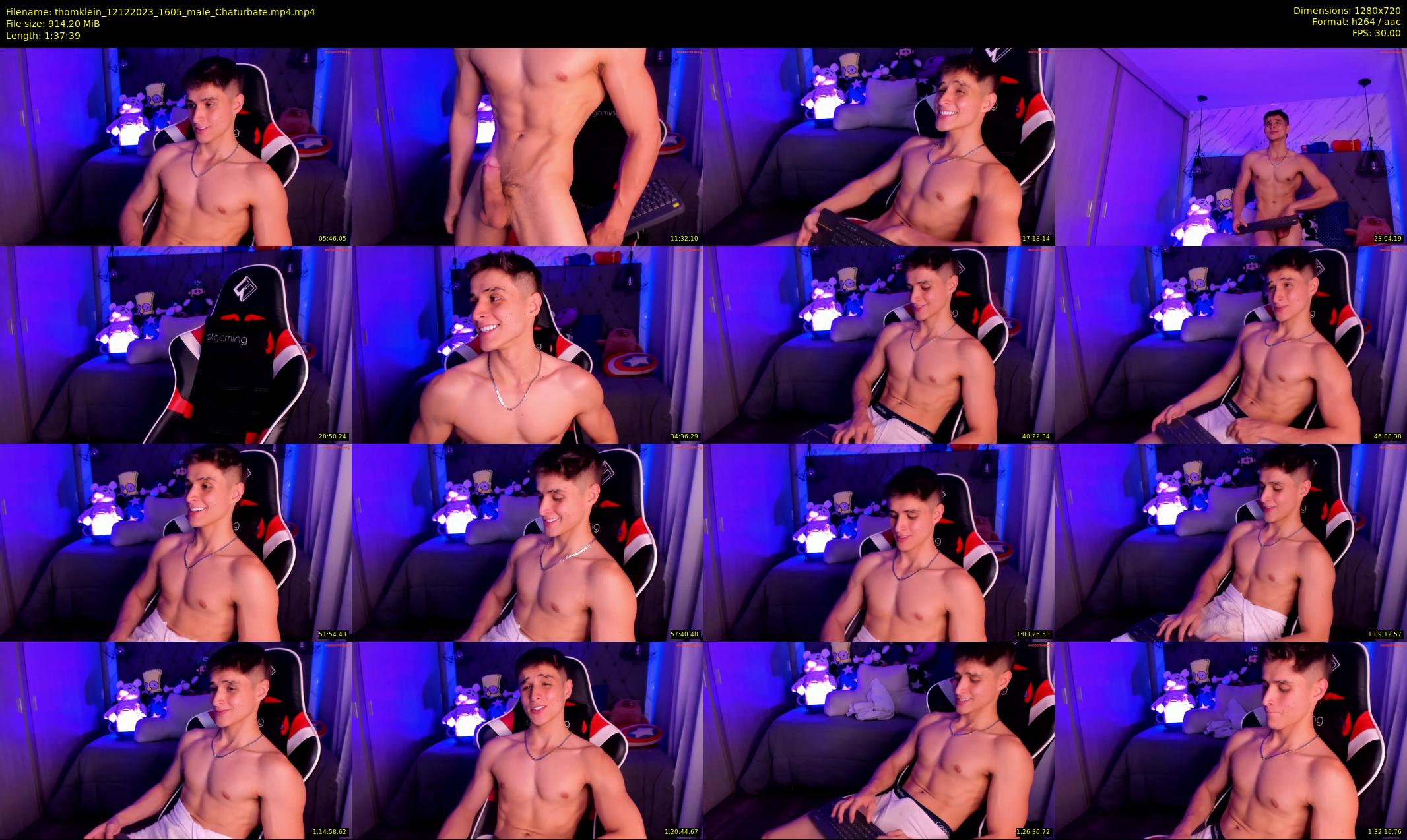 thomklein — 98 minute Chaturbate male cam show recording, 720p, Dec 12, 2023