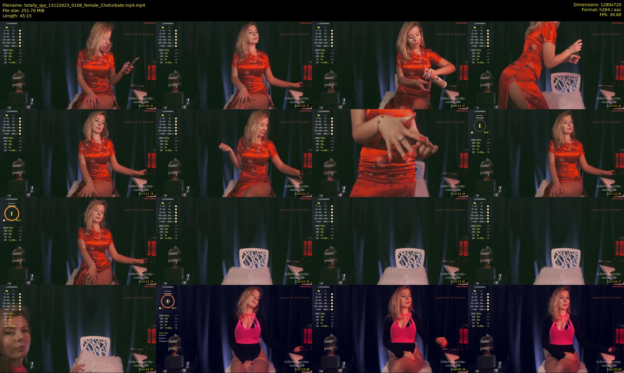 totally_spy — 46 minute Chaturbate female cam show recording, 720p, Dec 13, 2023