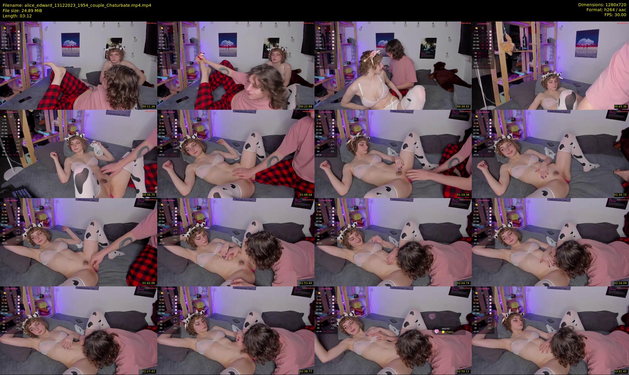 alice_edward — 4 minute Chaturbate couple cam show recording, 720p, Dec 13, 2023