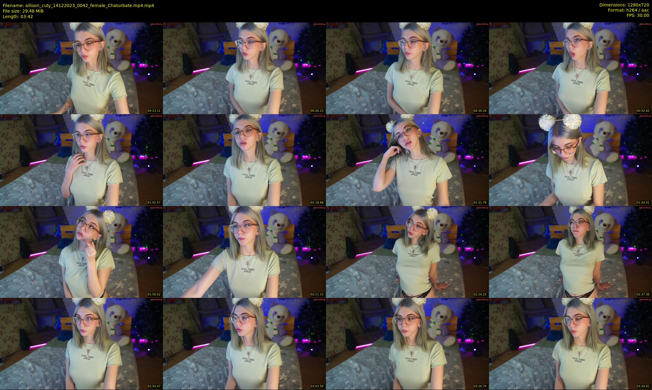 allison_cuty — 4 minute Chaturbate female cam show recording, 720p, Dec 14, 2023