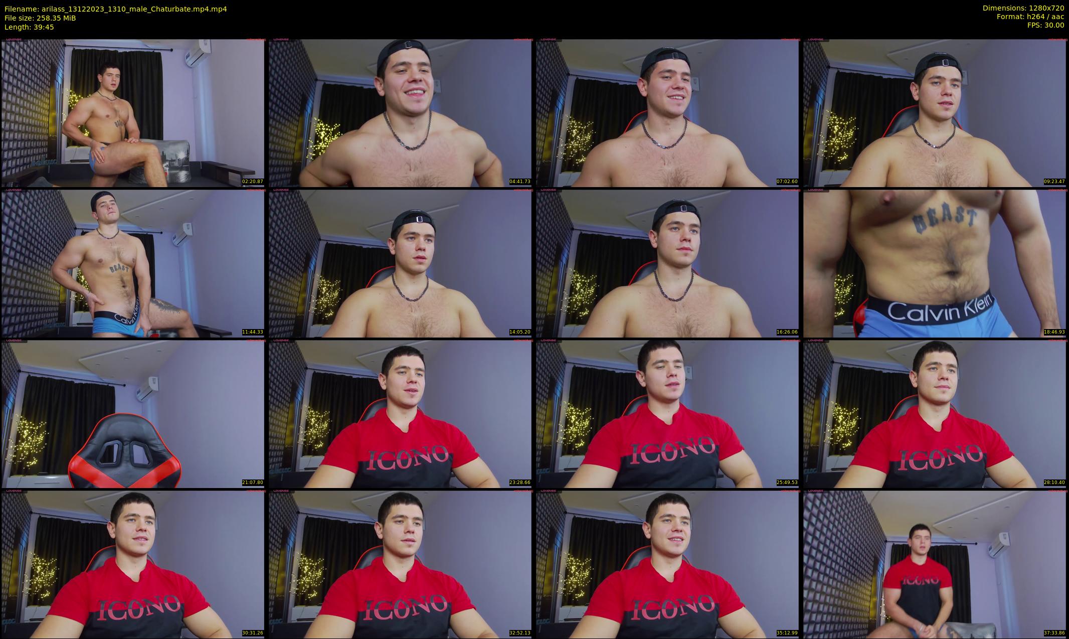 arilass — 40 minute Chaturbate male cam show recording, 720p, Dec 13, 2023