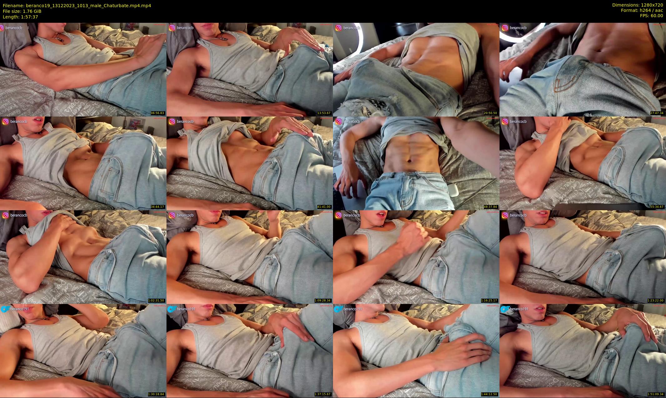 beranco19 — 118 minute Chaturbate male cam show recording, 720p, Dec 13, 2023