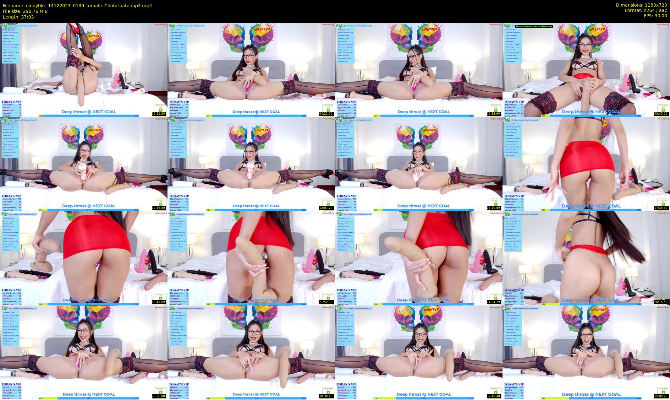 cindybkk — 38 minute Chaturbate female cam show recording, 720p, Dec 14, 2023