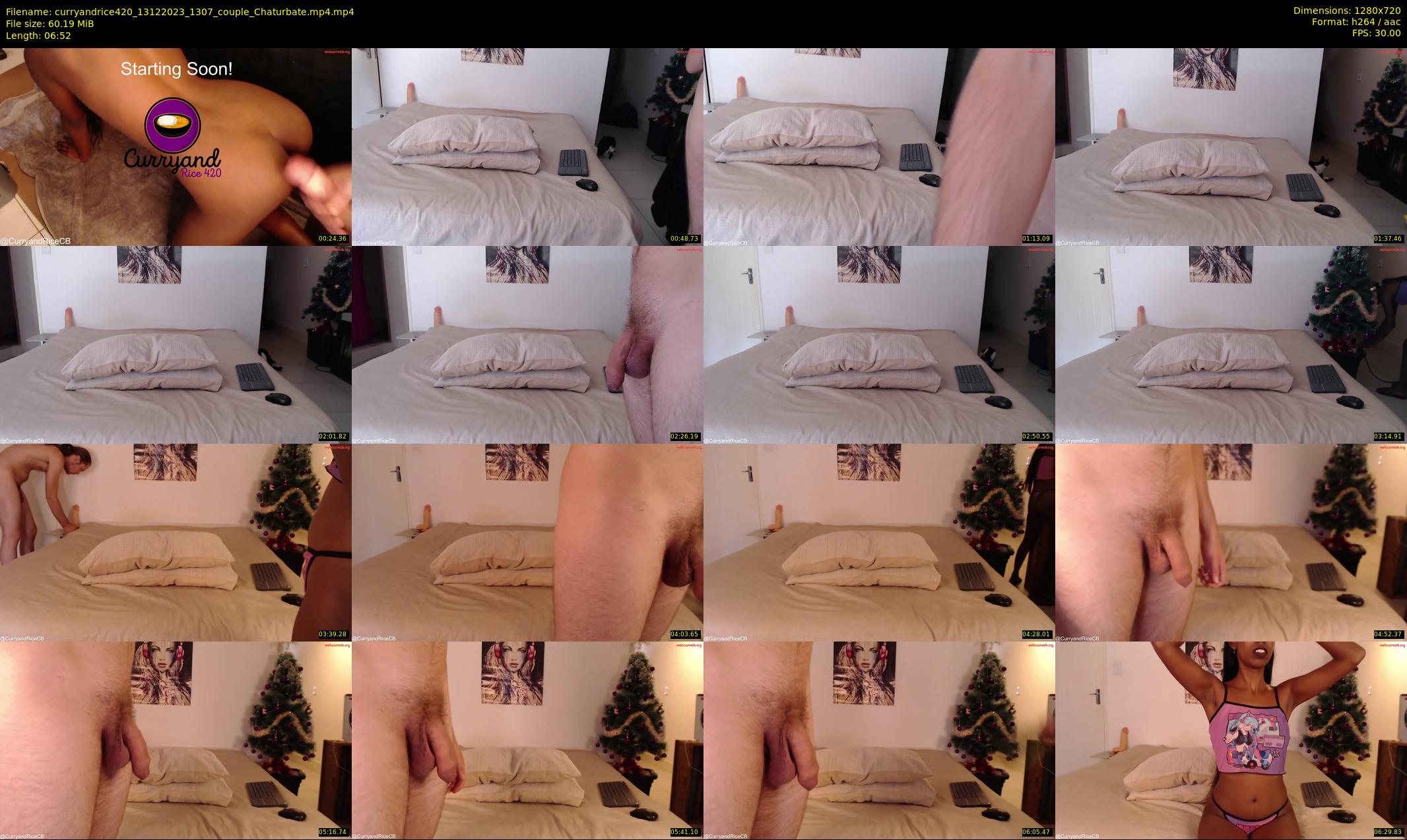 curryandrice420 — 7 minute Chaturbate couple cam show recording, 720p, Dec 13, 2023