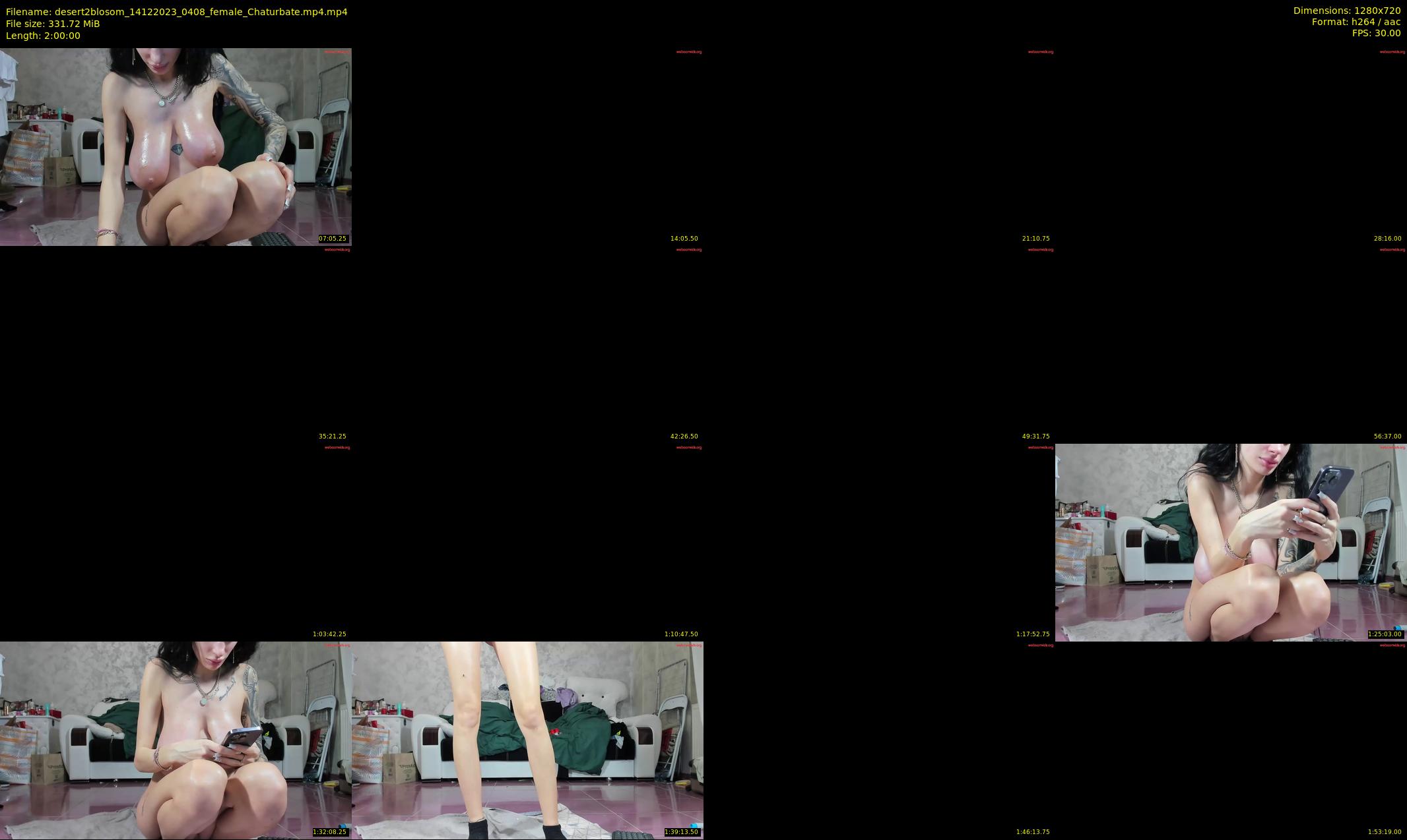 desert2blosom — 120 minute Chaturbate female cam show recording, 720p, Dec 14, 2023