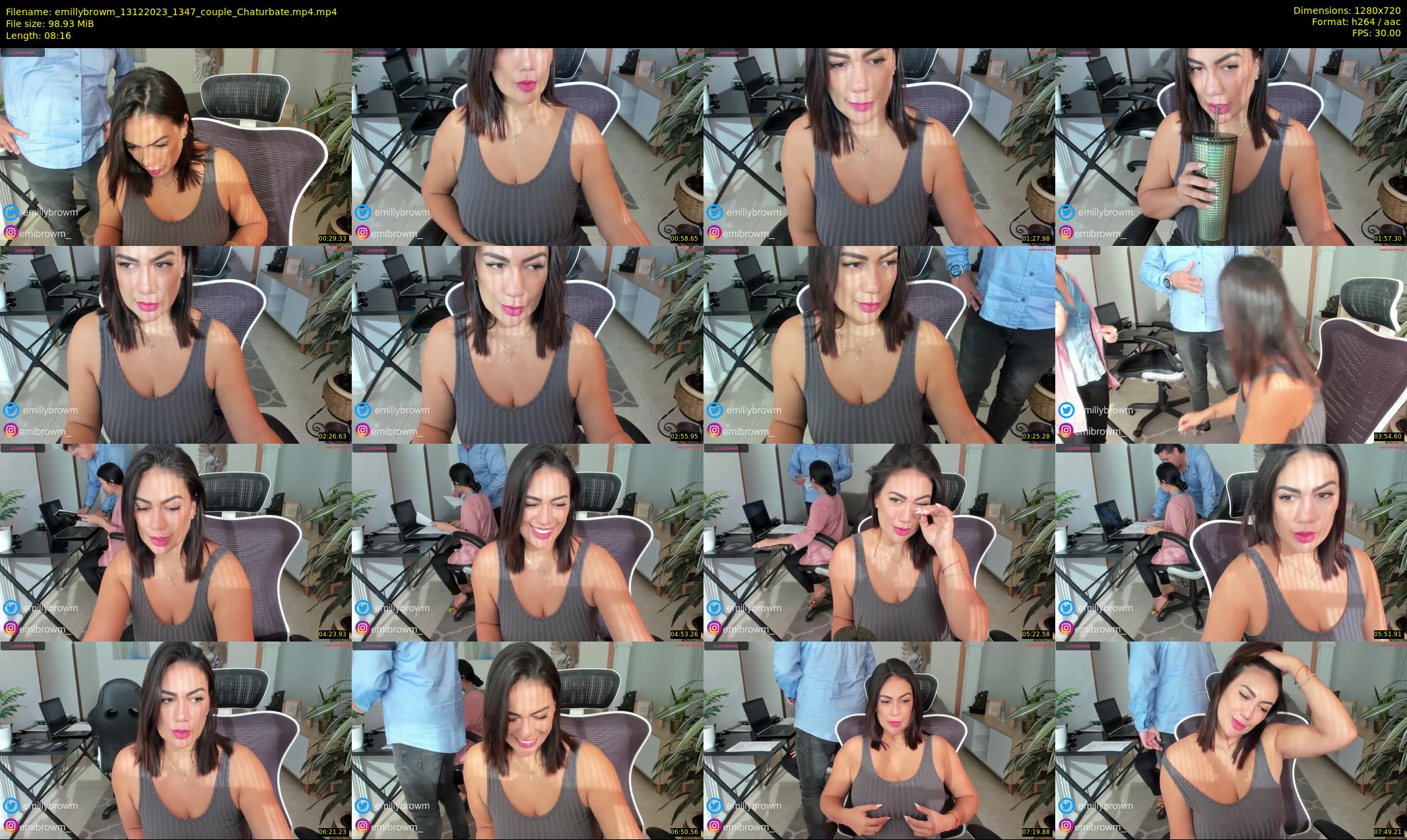 emillybrowm — 9 minute Chaturbate couple cam show recording, 720p, Dec 13, 2023
