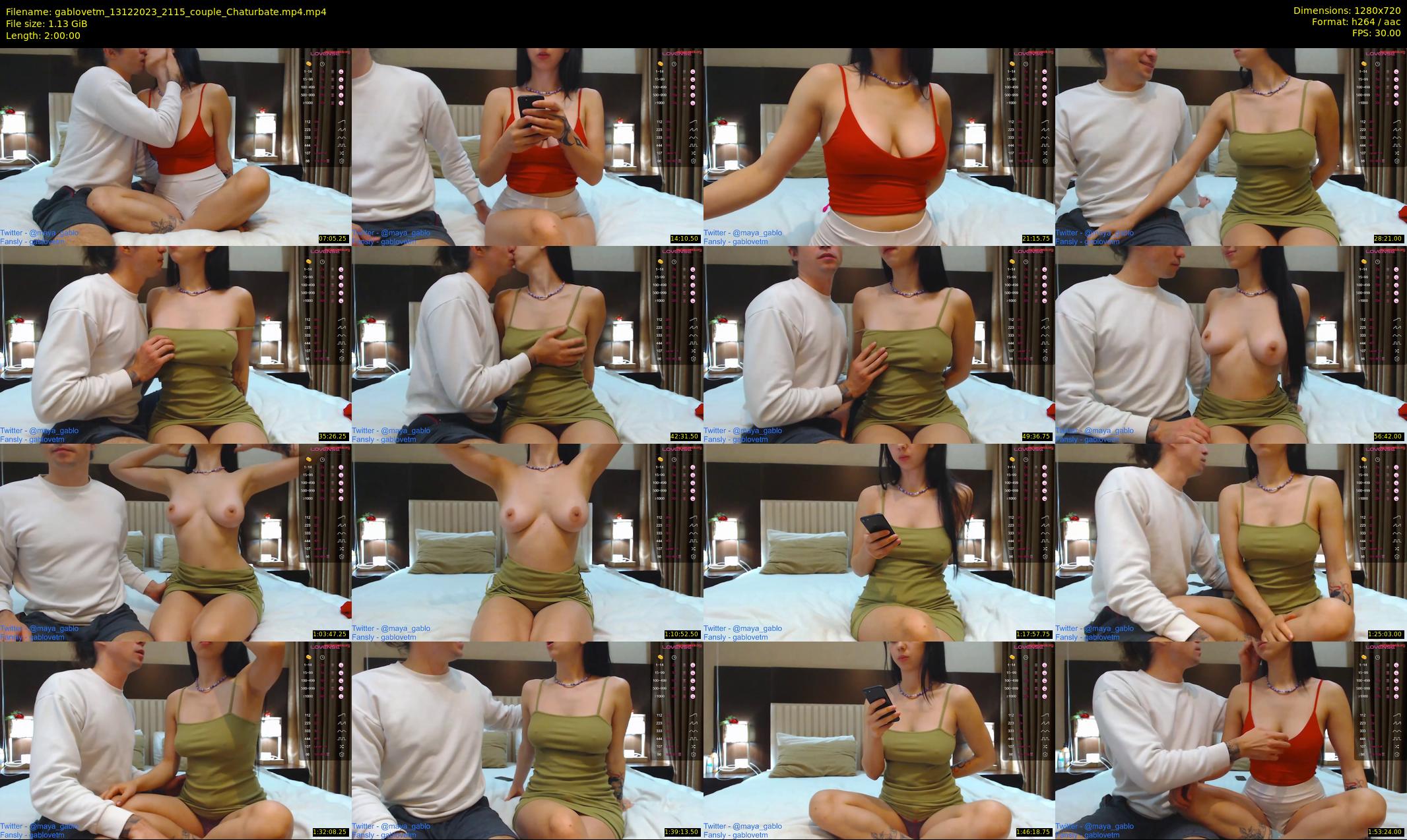 gablovetm — 120 minute Chaturbate couple cam show recording, 720p, Dec 13, 2023