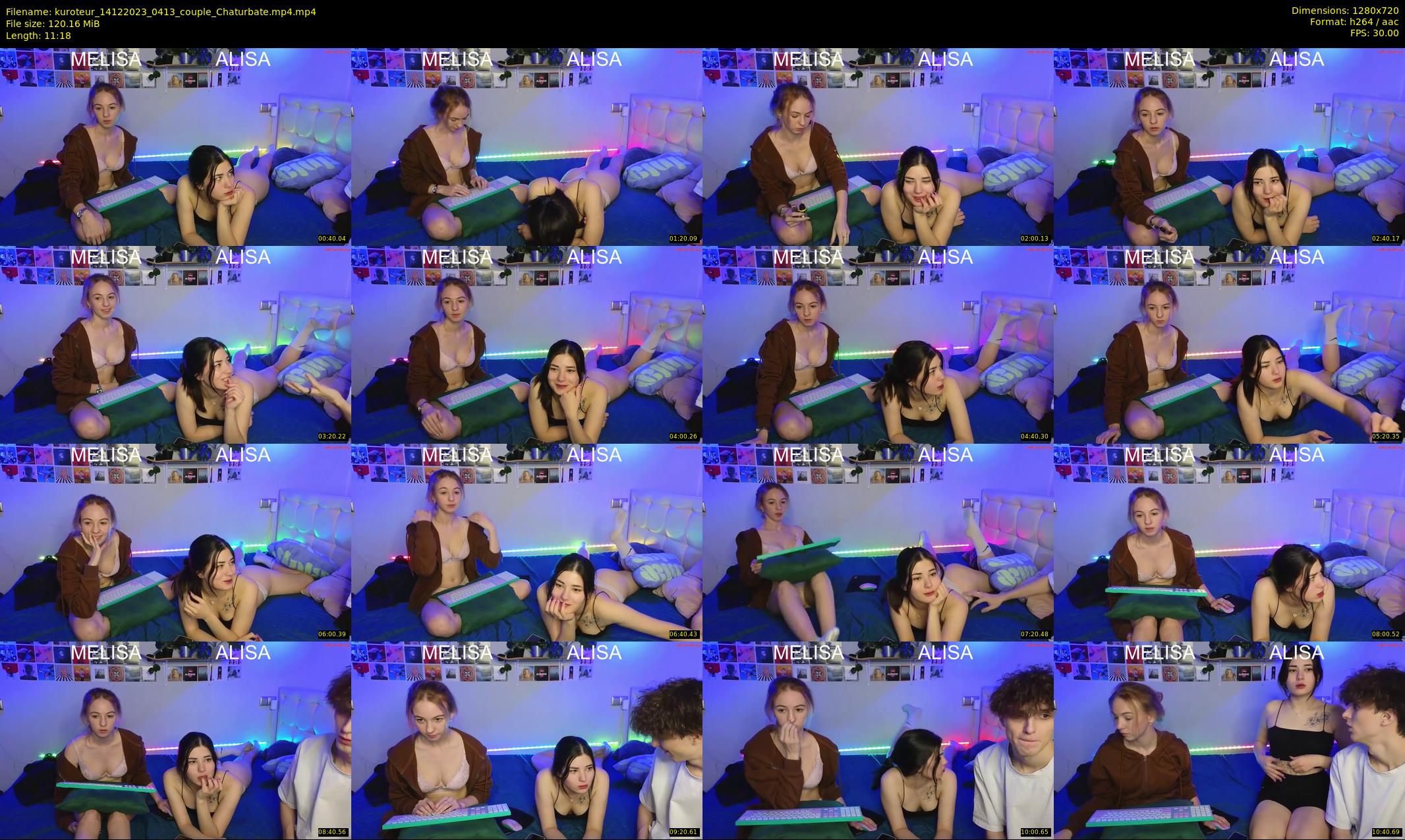 kuroteur — 12 minute Chaturbate couple cam show recording, 720p, Dec 14, 2023