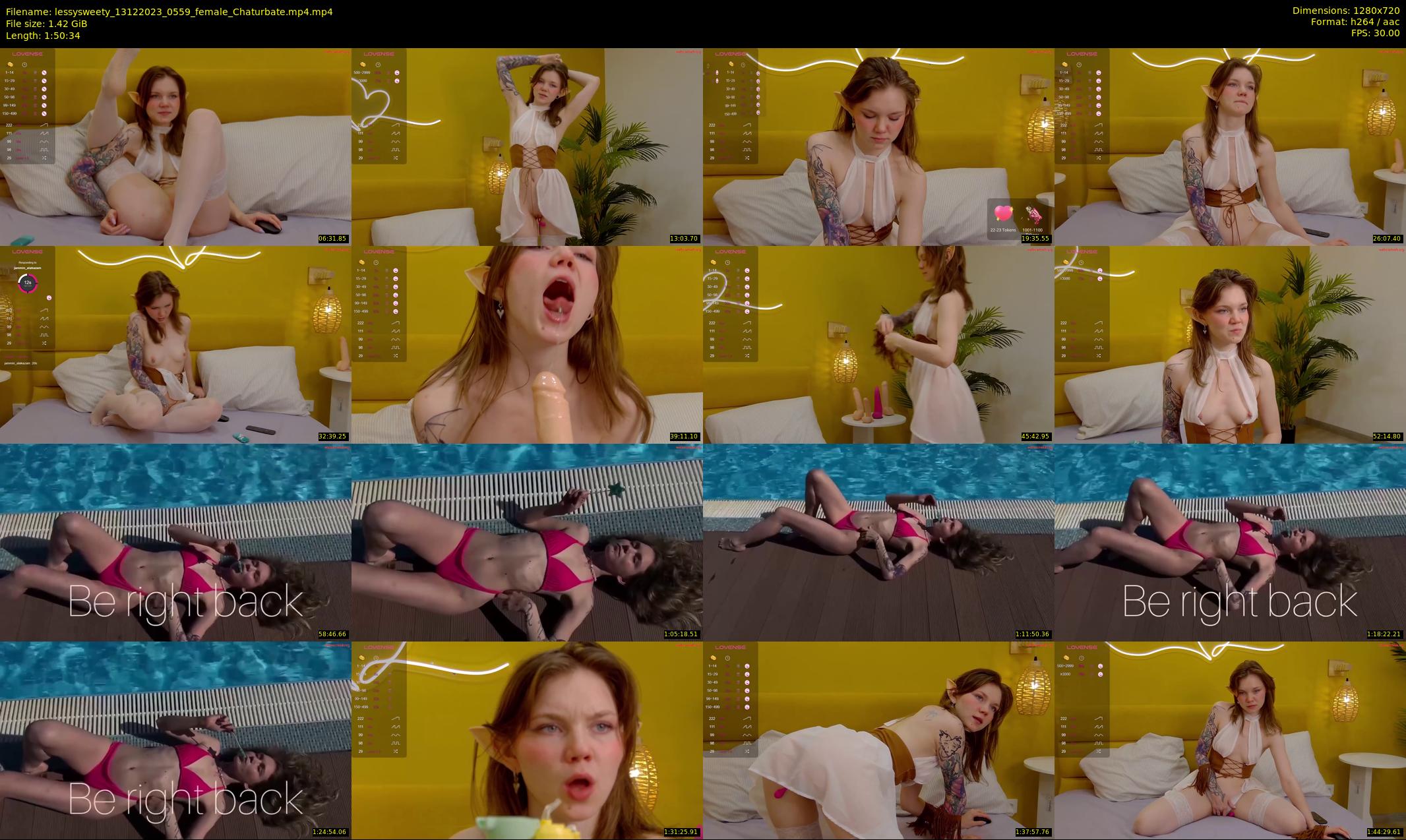 lessysweety — 111 minute Chaturbate female cam show recording, 720p, Dec 13, 2023
