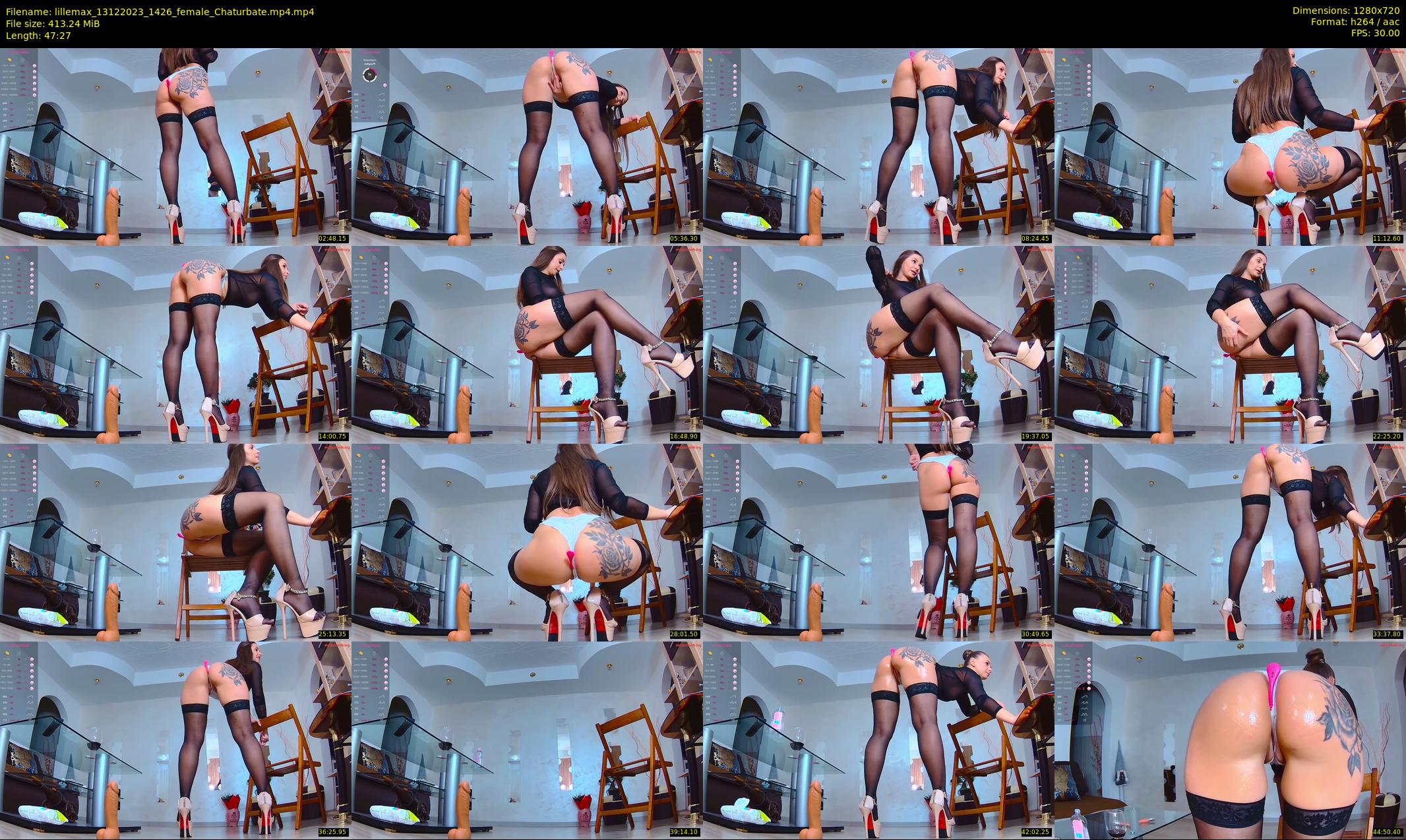 lillemax — 48 minute Chaturbate female cam show recording, 720p, Dec 13, 2023