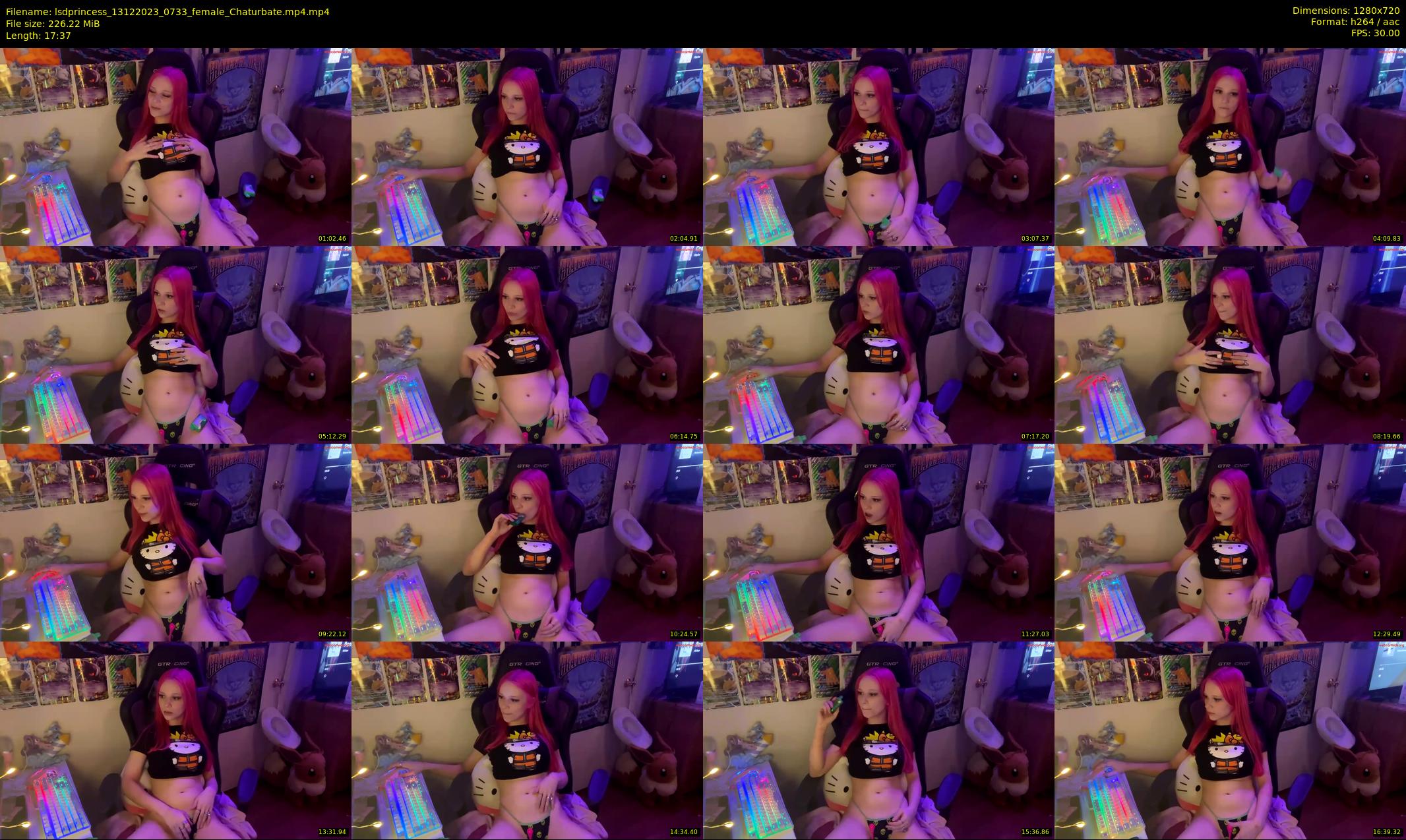 lsdprincess — 18 minute Chaturbate female cam show recording, 720p, Dec 13, 2023