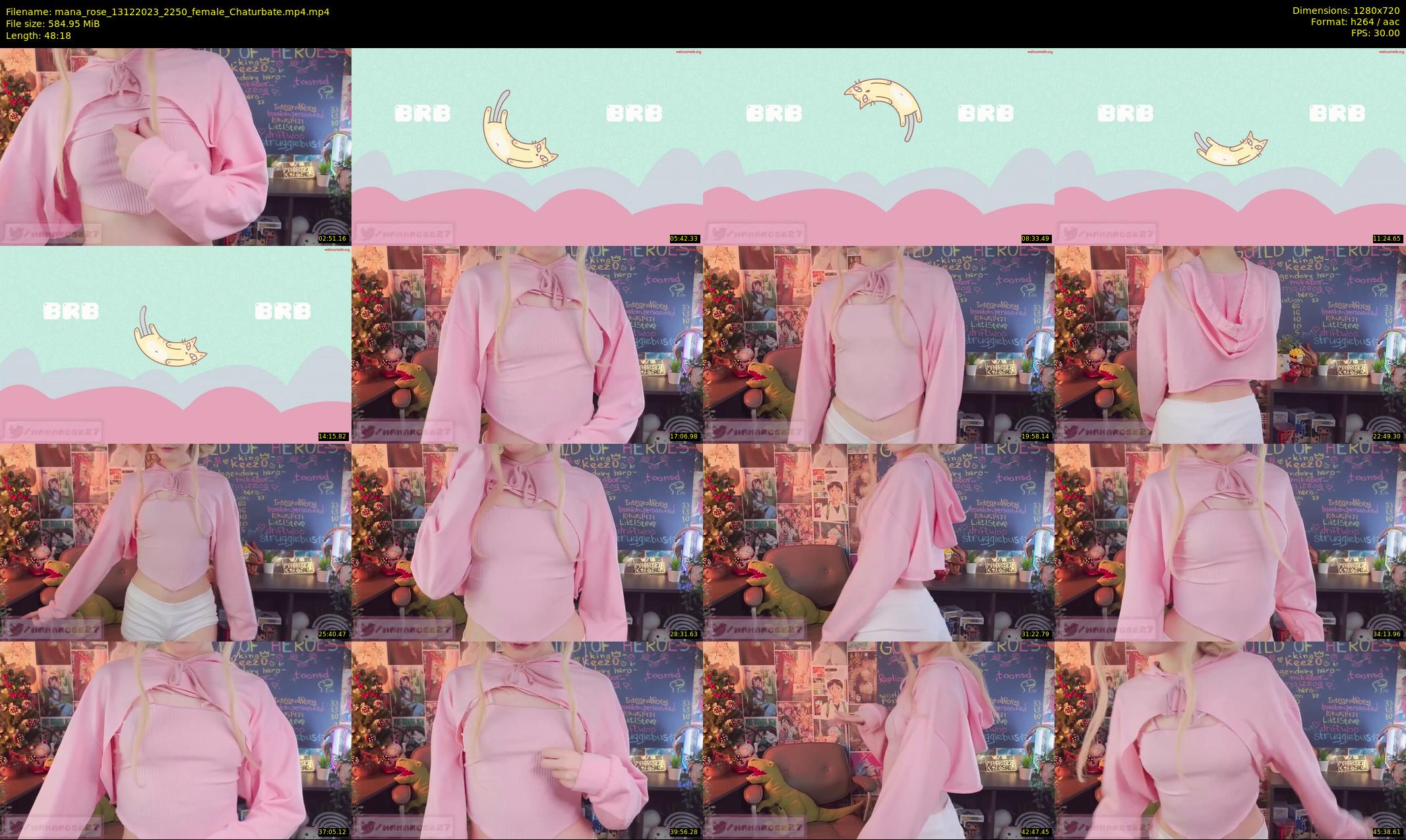 mana_rose — 49 minute Chaturbate female cam show recording, 720p, Dec 13, 2023