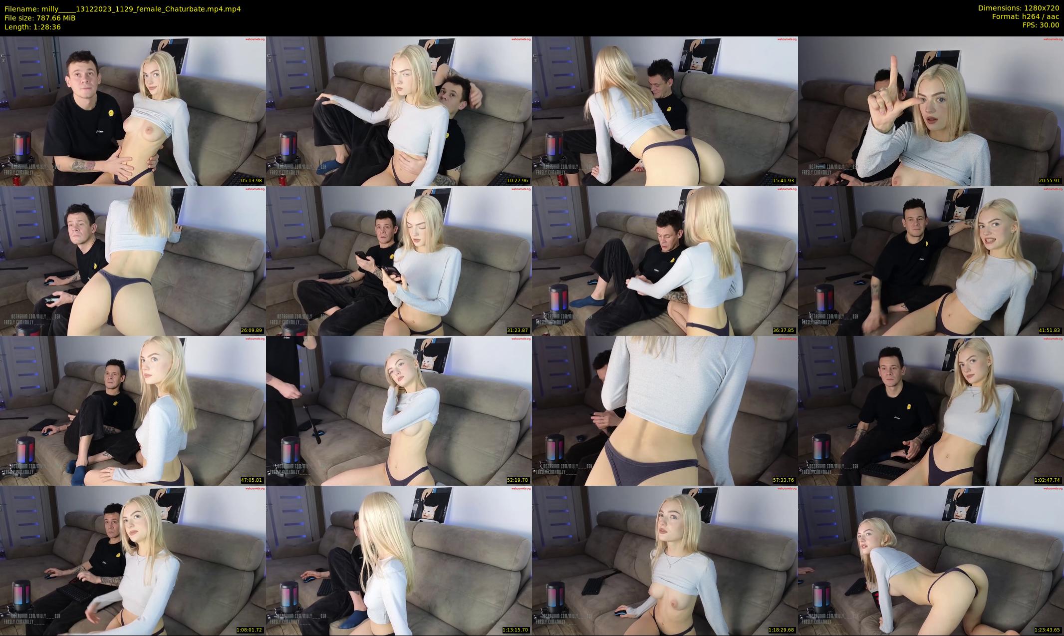 milly____ — 89 minute Chaturbate couple cam show recording, 720p, Dec 13, 2023