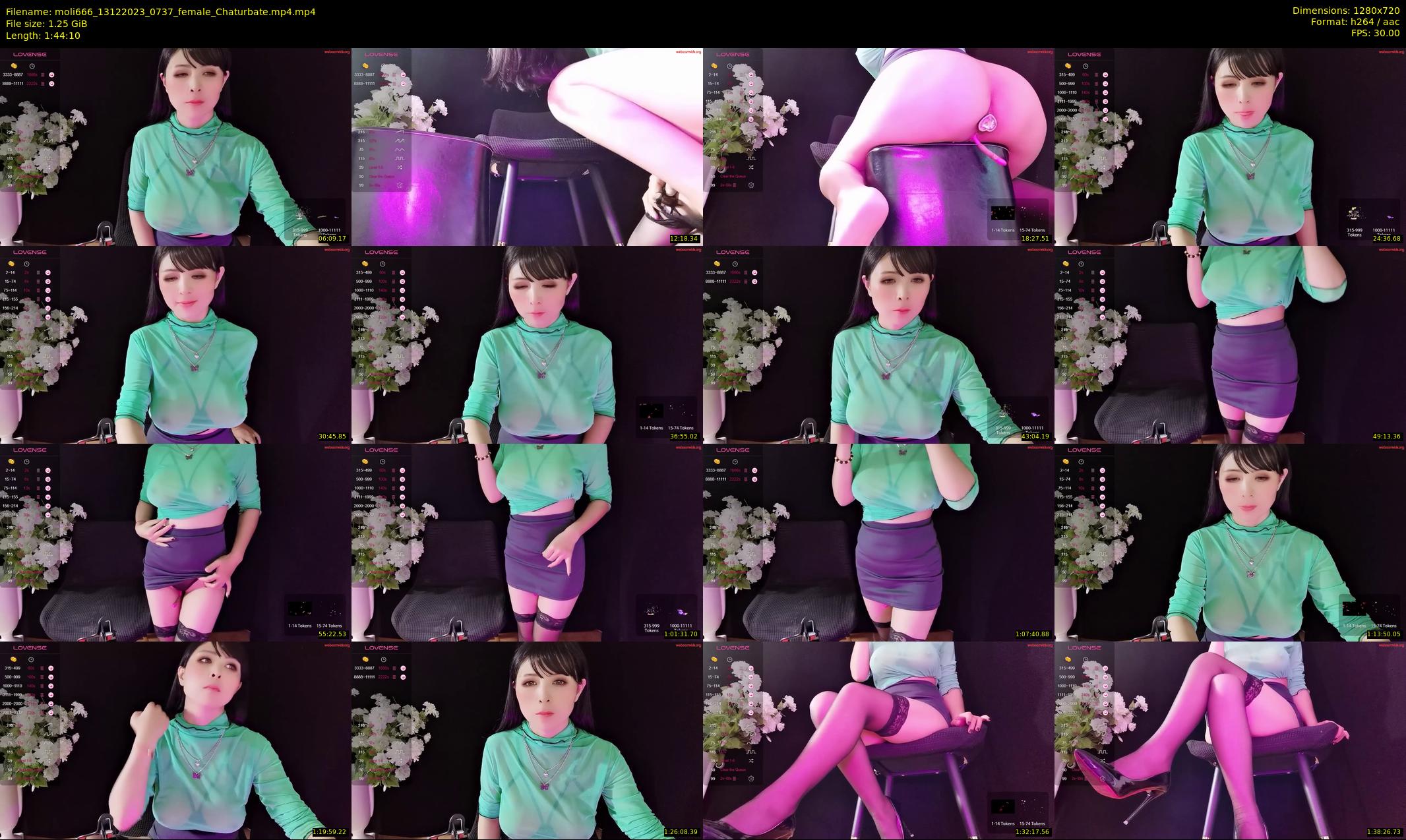 moli666 — 105 minute Chaturbate female cam show recording, 720p, Dec 13, 2023