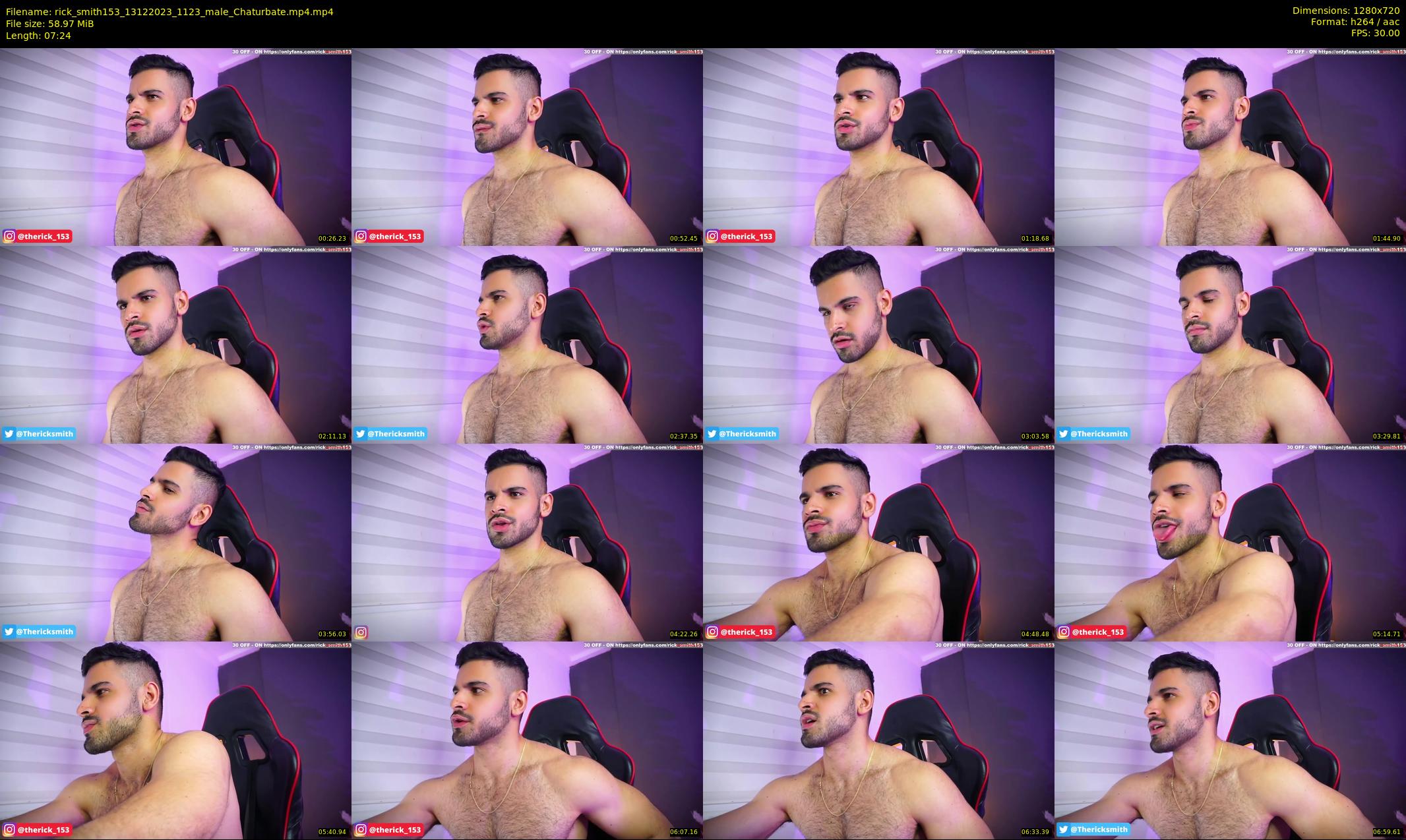 rick_smith153 — 8 minute Chaturbate male cam show recording, 720p, Dec 13, 2023