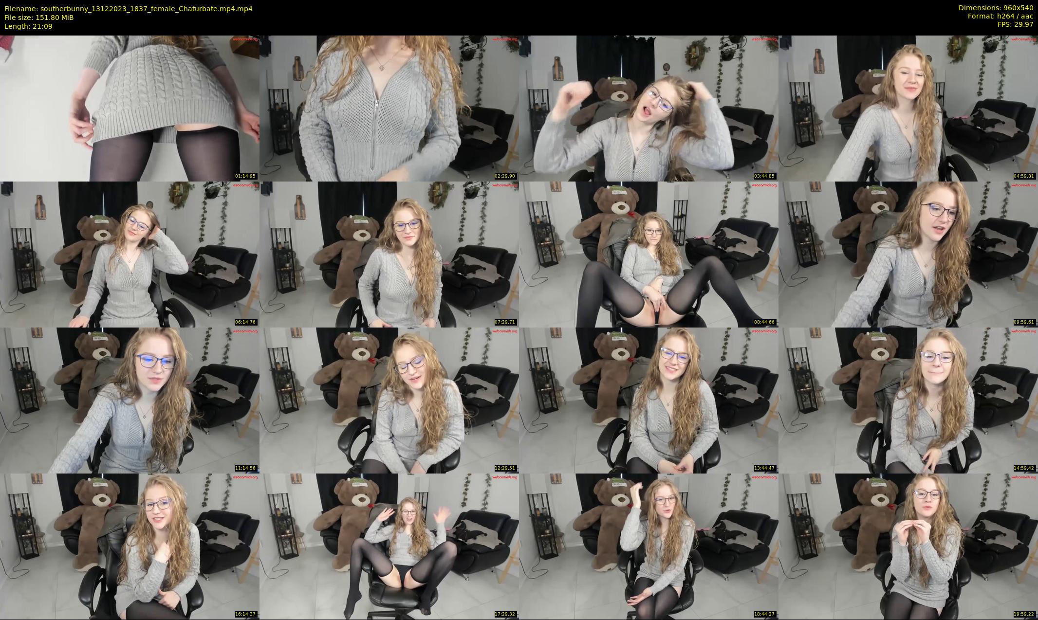 southerbunny — 22 minute Chaturbate female cam show recording, 480p, Dec 13, 2023