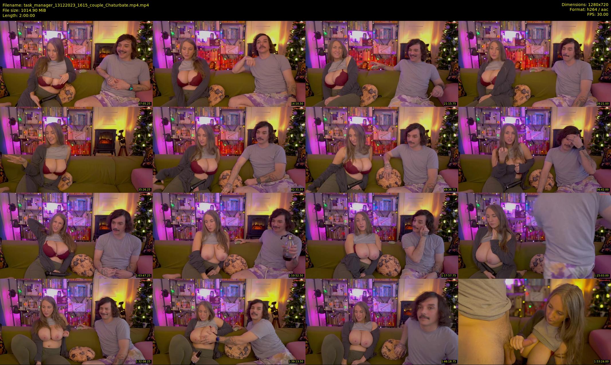 task_manager — 120 minute Chaturbate couple cam show recording, 720p, Dec 13, 2023