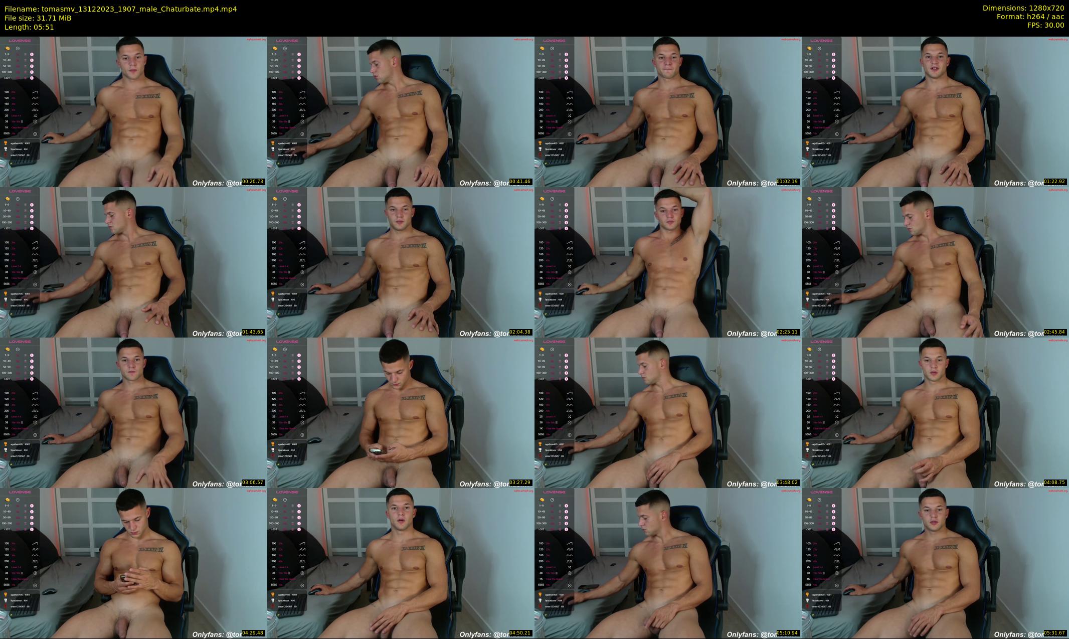 tomasmv — 6 minute Chaturbate male cam show recording, 720p, Dec 13, 2023
