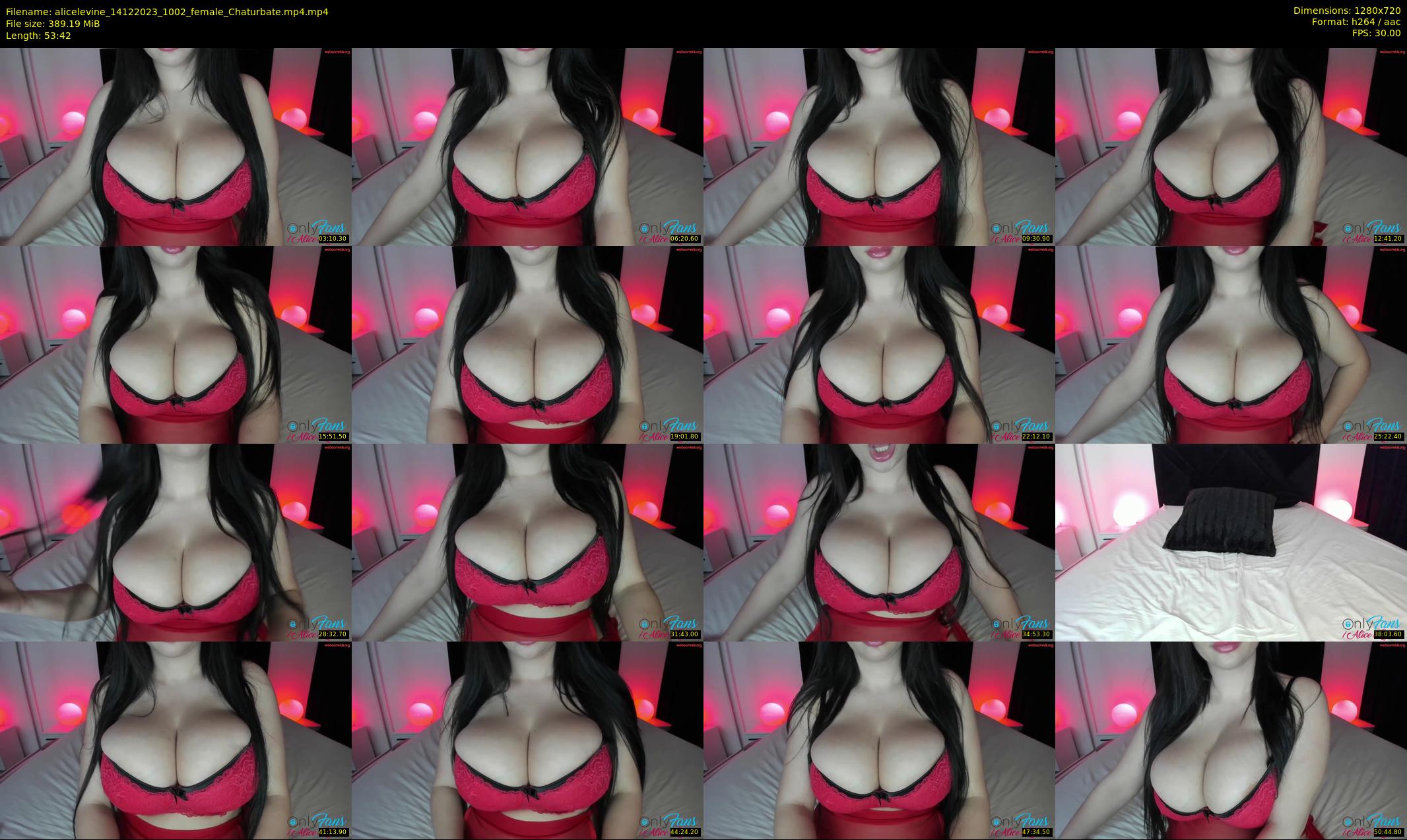 alicelevine — 54 minute Chaturbate female cam show recording, 720p, Dec 14, 2023