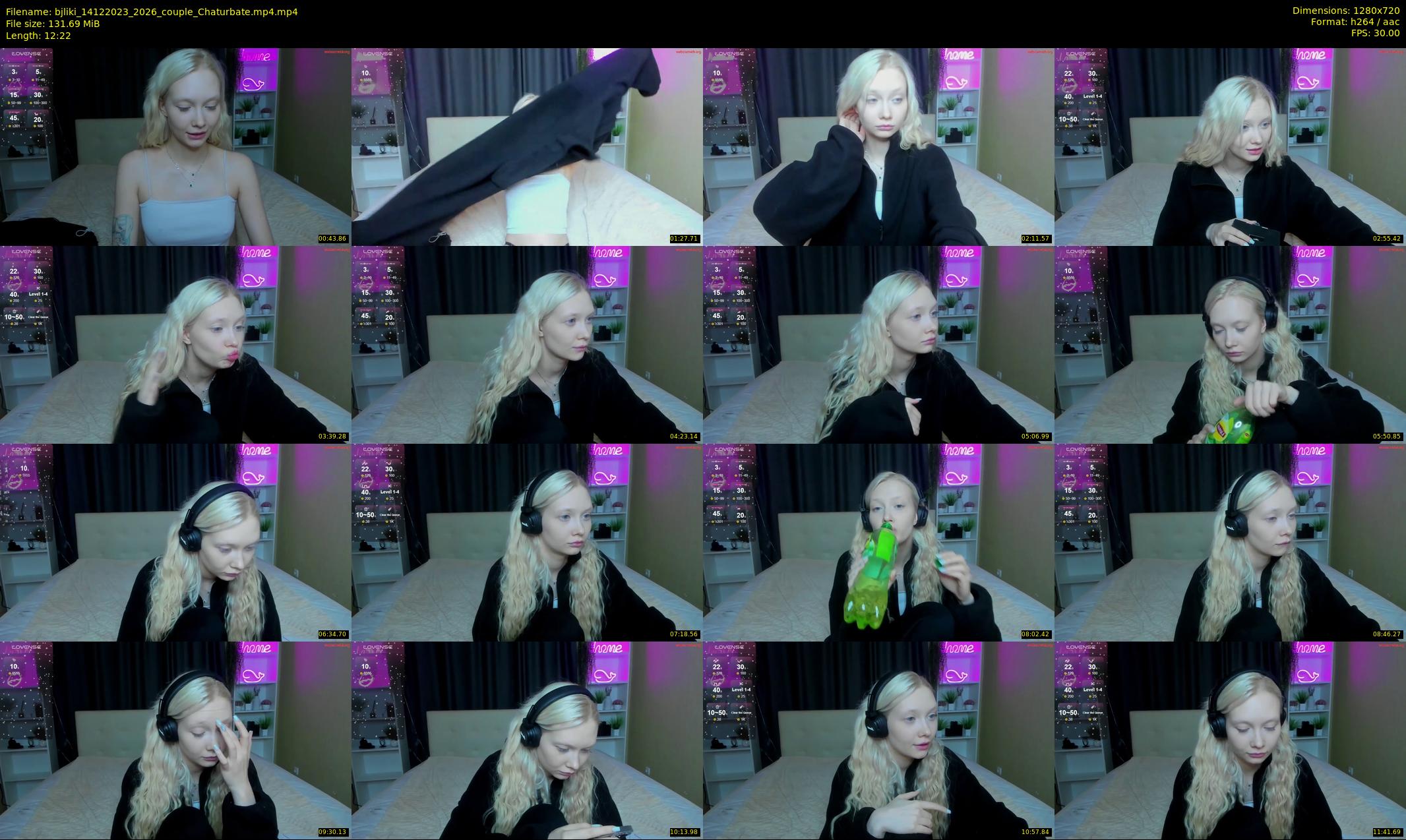 bjliki — 13 minute Chaturbate couple cam show recording, 720p, Dec 14, 2023