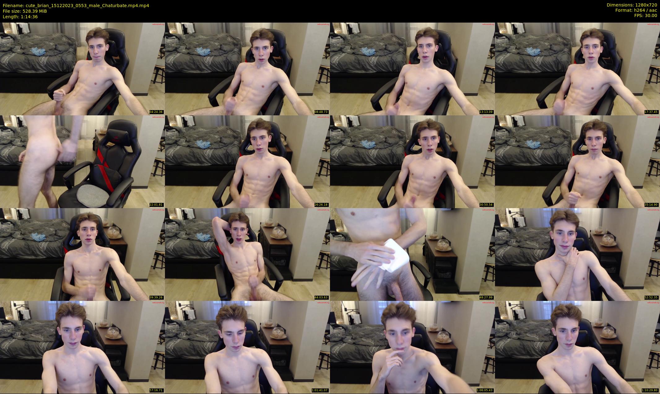 cute_brian — 75 minute Chaturbate male cam show recording, 720p, Dec 15, 2023
