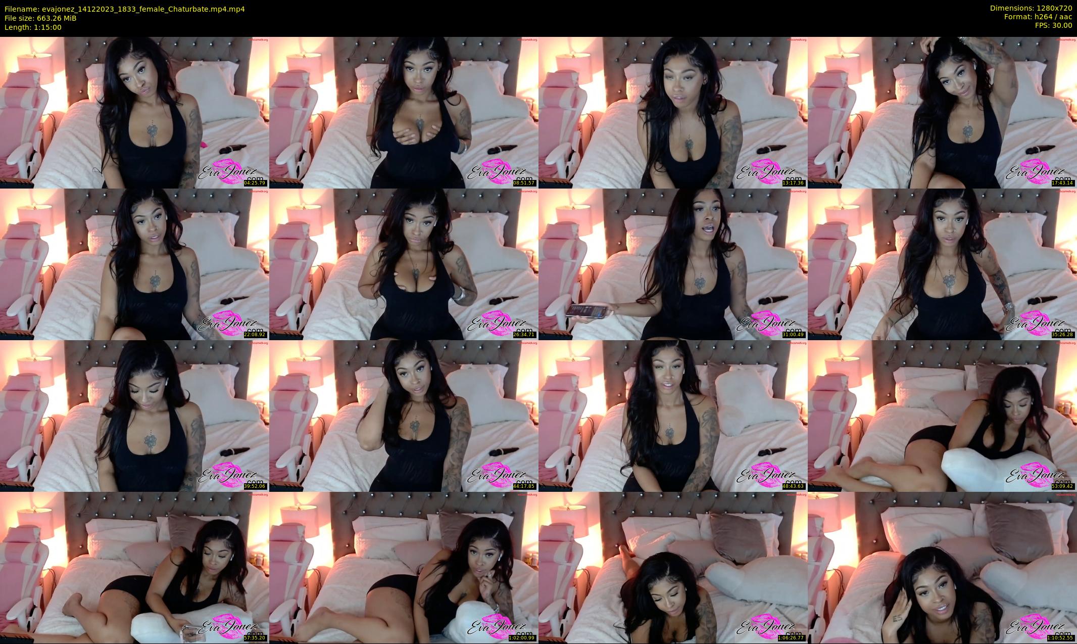 evajonez — 75 minute Chaturbate female cam show recording, 720p, Dec 14, 2023