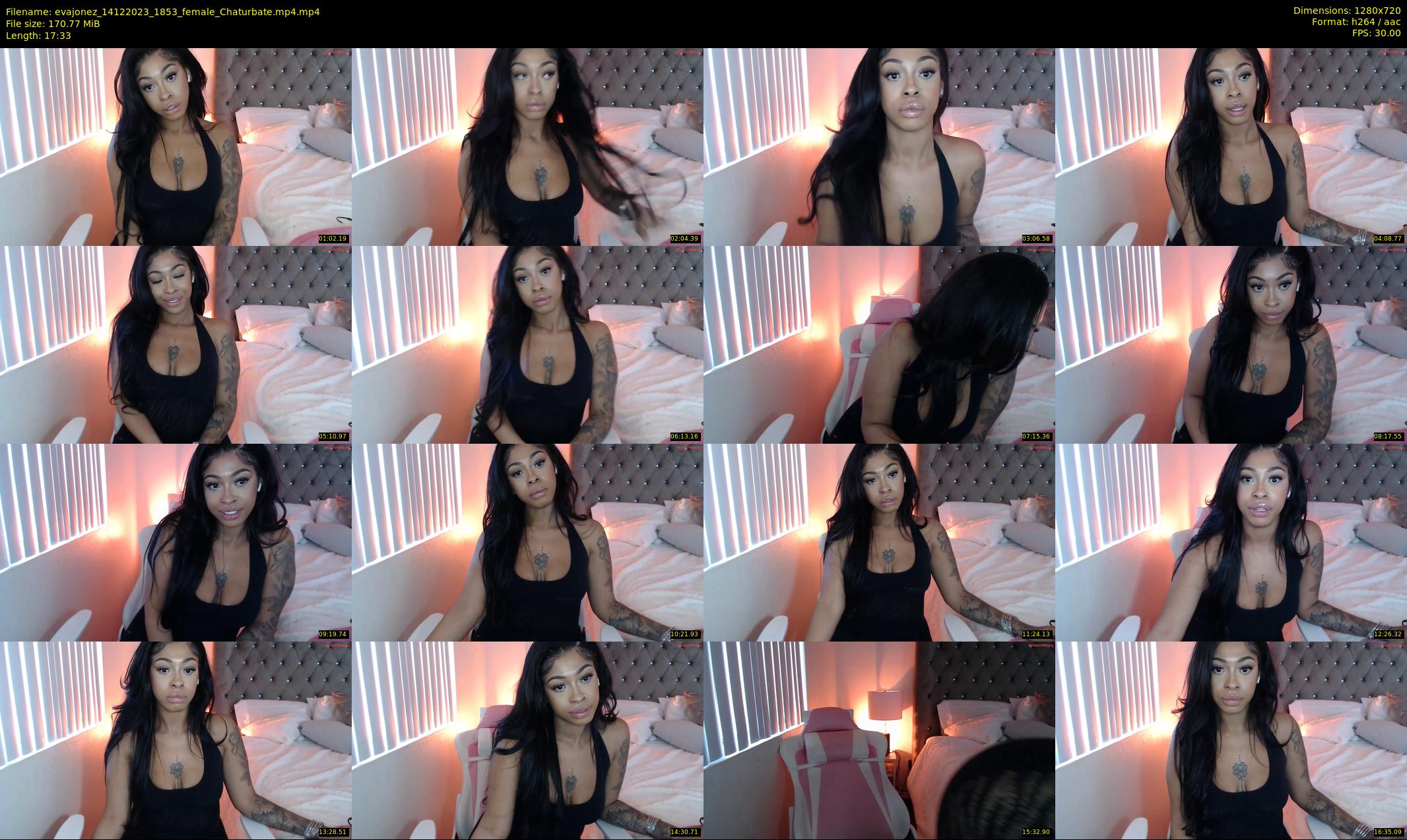 evajonez — 18 minute Chaturbate female cam show recording, 720p, Dec 14, 2023
