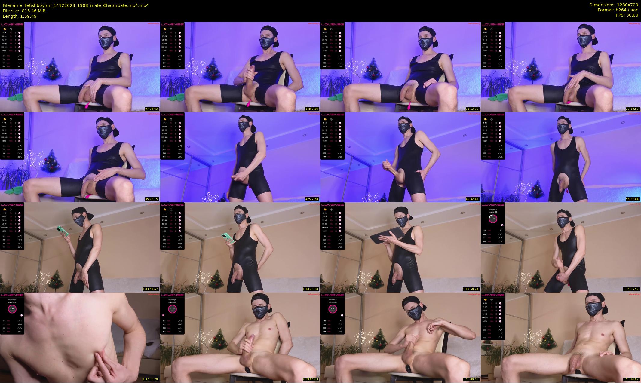 fetishboyfun — 120 minute Chaturbate male cam show recording, 720p, Dec 14, 2023