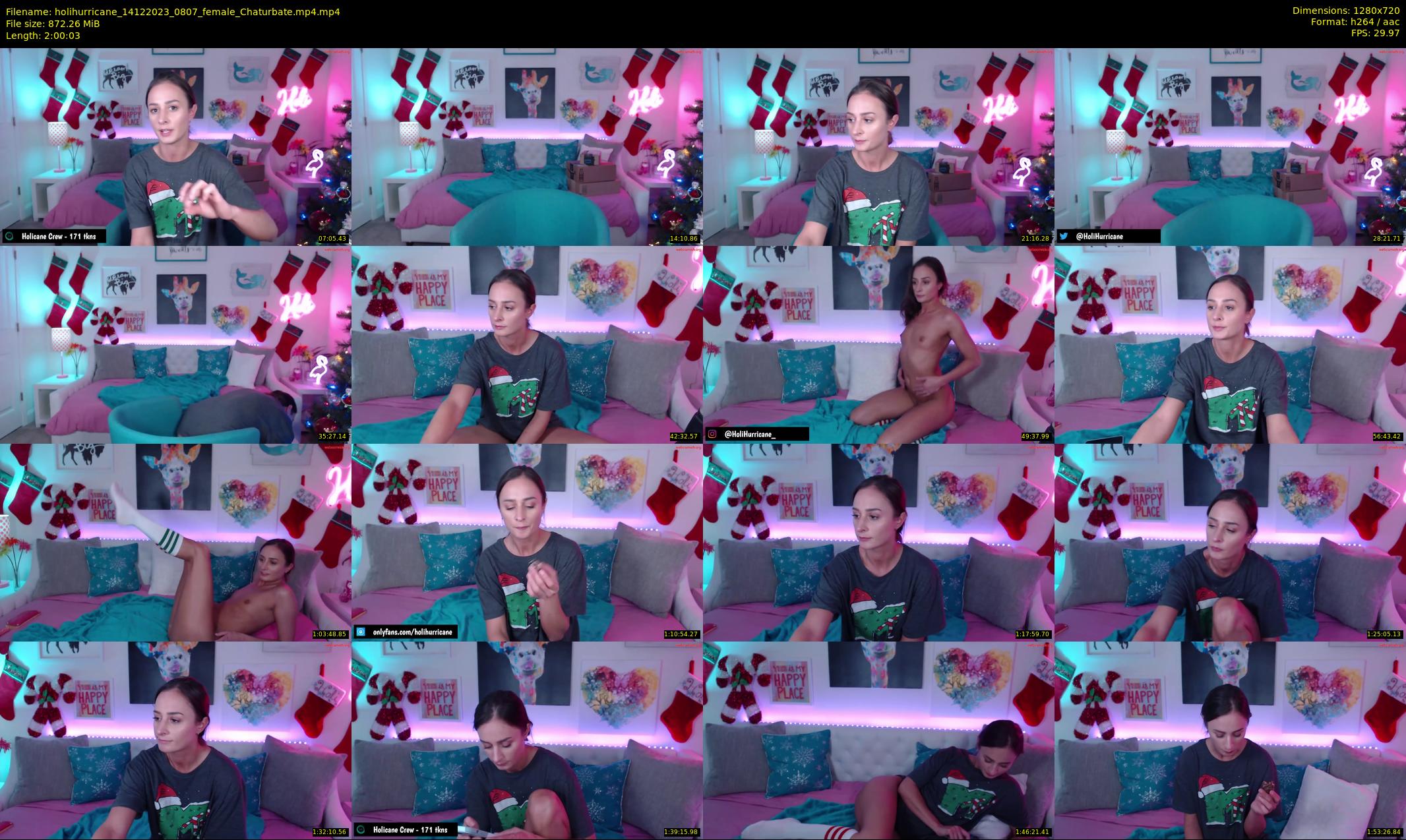 holihurricane — 121 minute Chaturbate female cam show recording, 720p, Dec 14, 2023